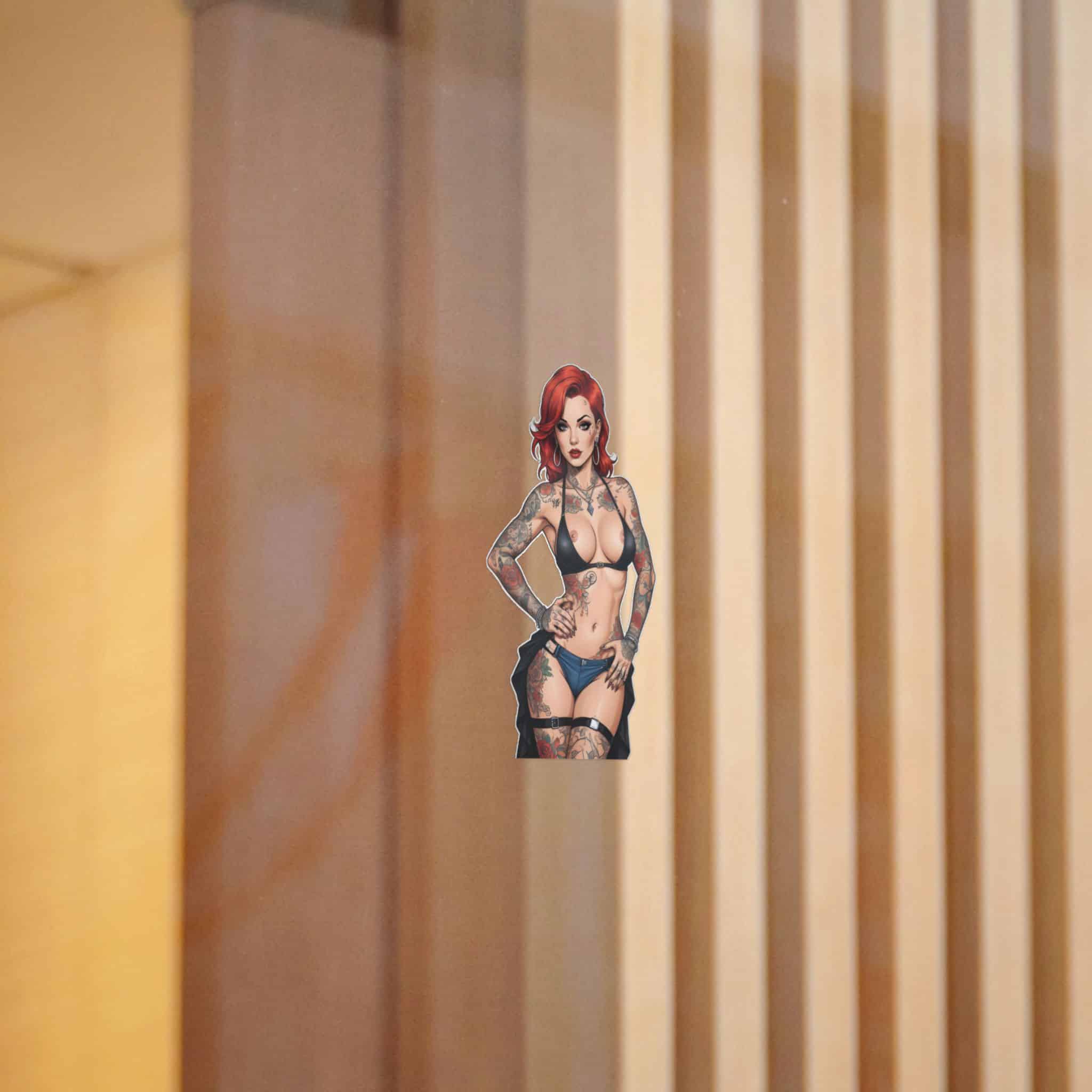 Tattooed Sexy Woman 26 Die Cut Stickers Dtf - Image 10