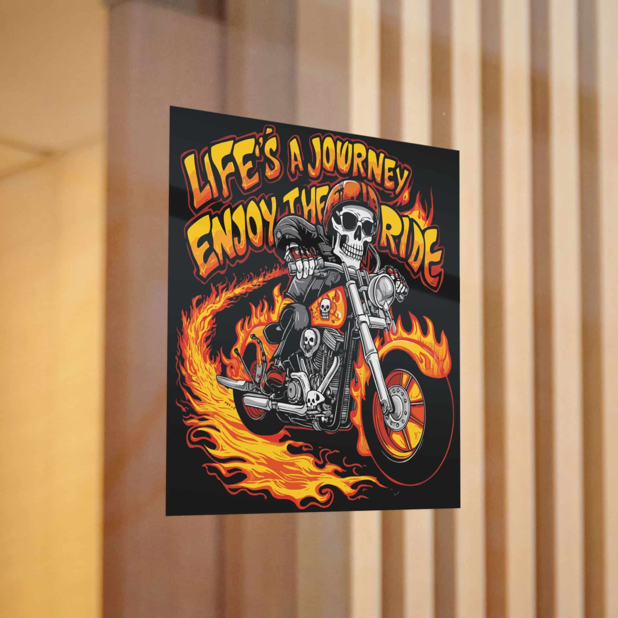 Life's A Journey Enjoy the Ride Die Cut Stickers Dtf - Image 12