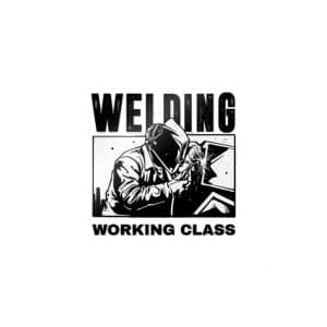 Welding Working Class Die Cut Stickers Dtf