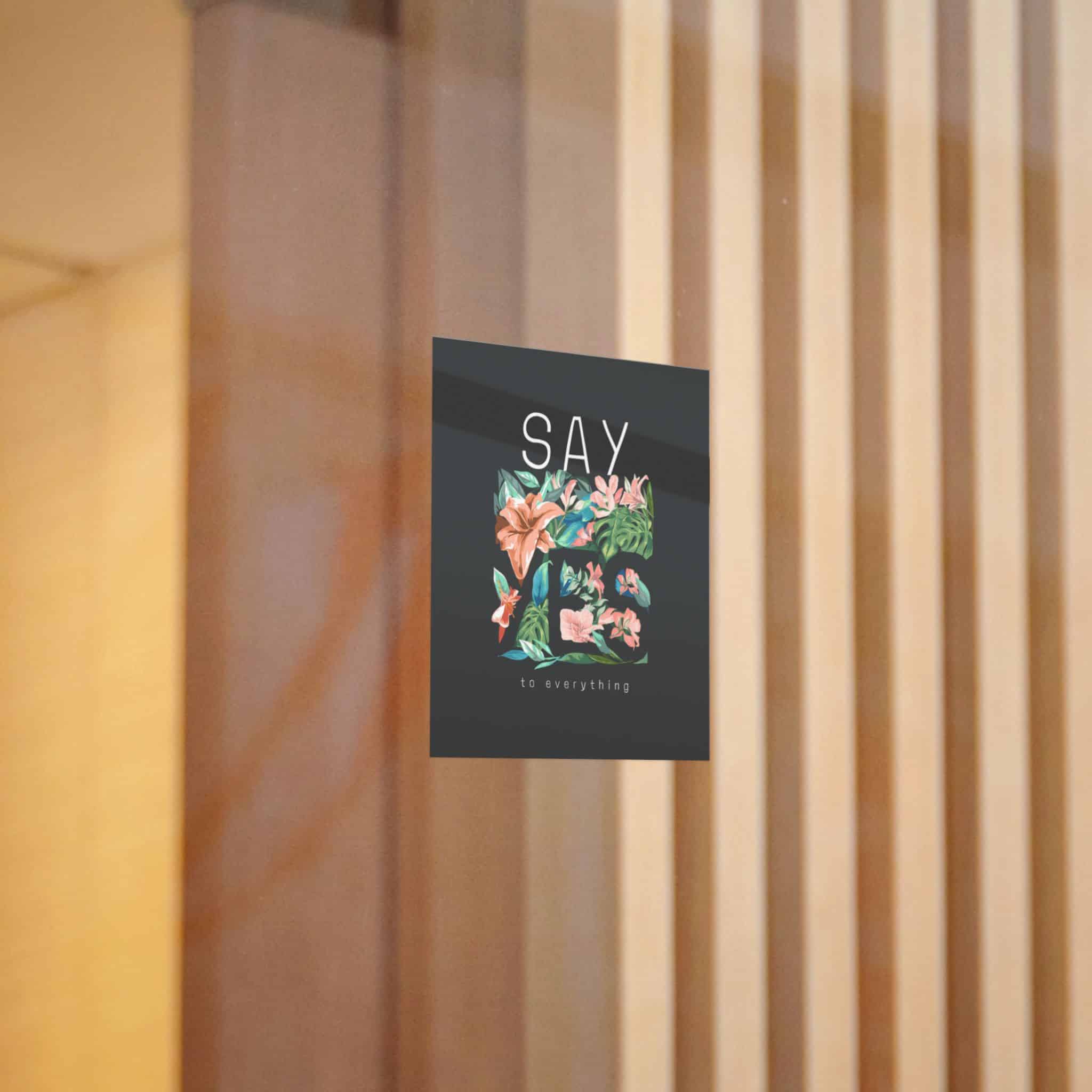 Say Yes Die Cut Stickers Dtf - Image 10
