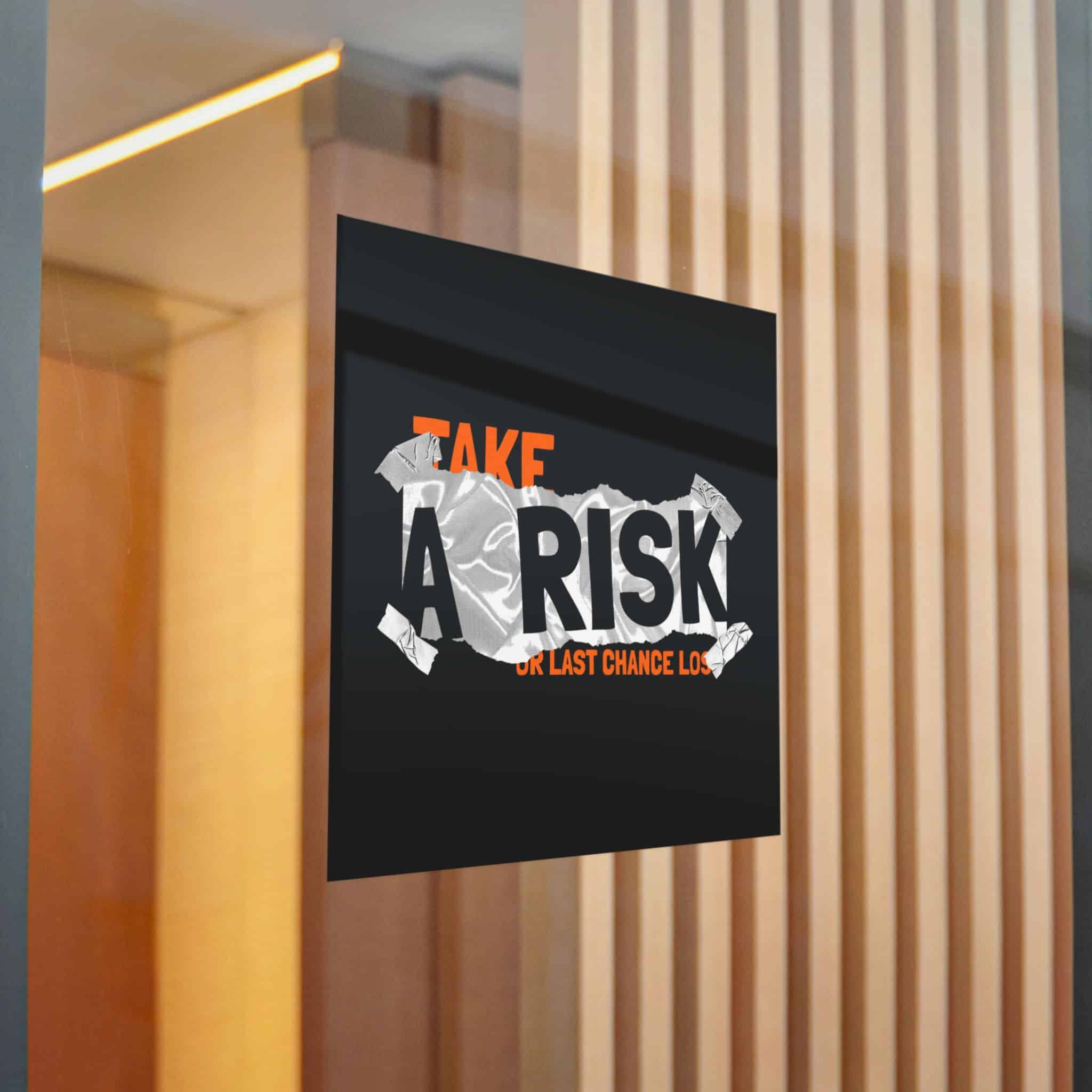 Take A Risk Slogan Simple Vintage Fashion Die Cut Stickers Dtf - Image 22