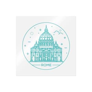 Roma Die Cut Stickers Dtf