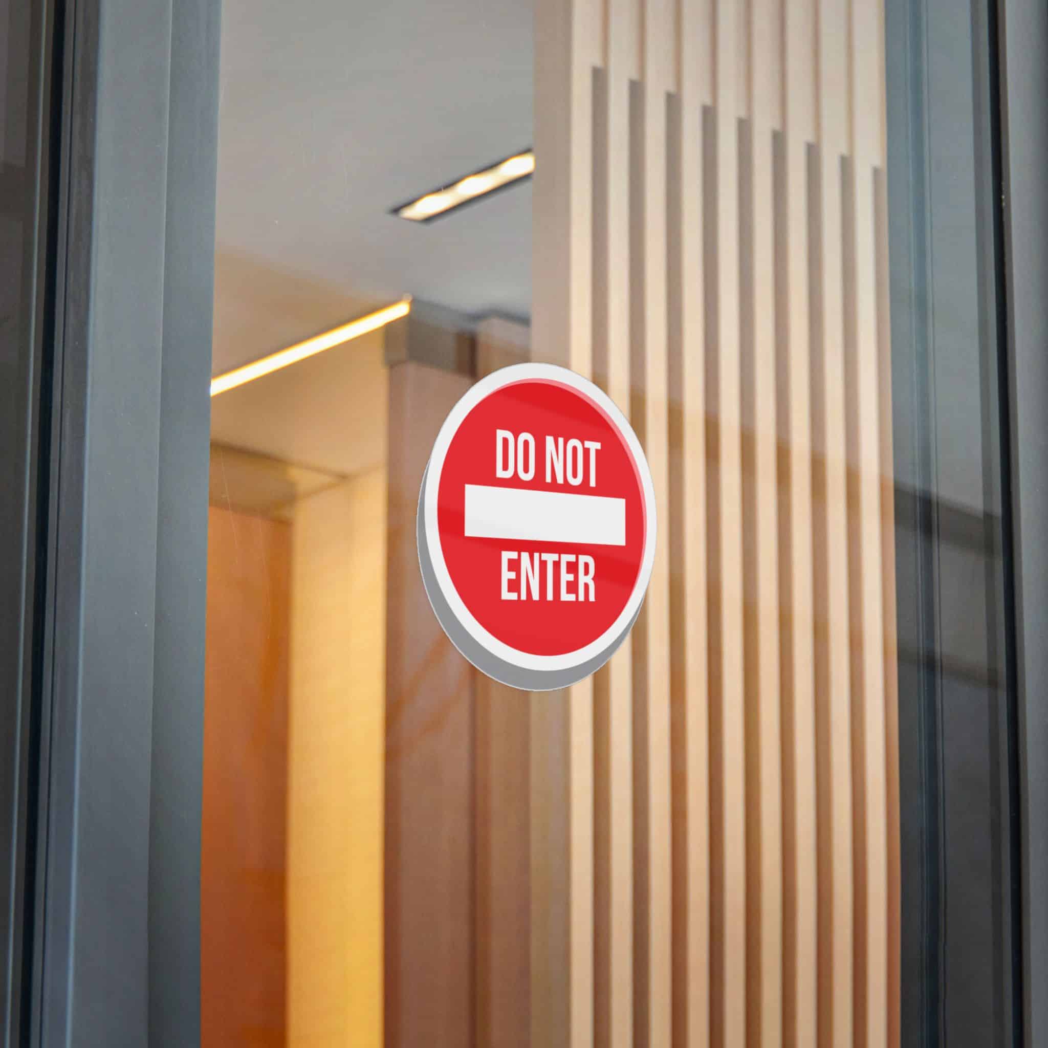 Do Not Enter 1 Die Cut Stickers Dtf - Image 26