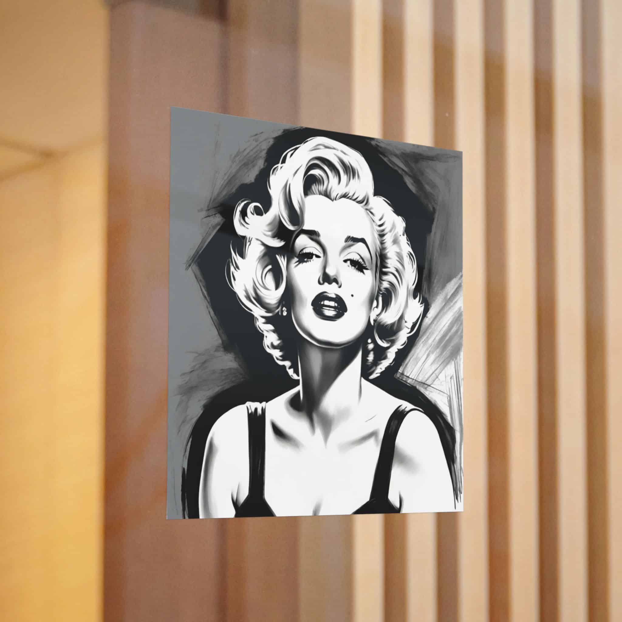 Marilyn Monroe Drawing Die Cut Stickers Dtf - Image 12