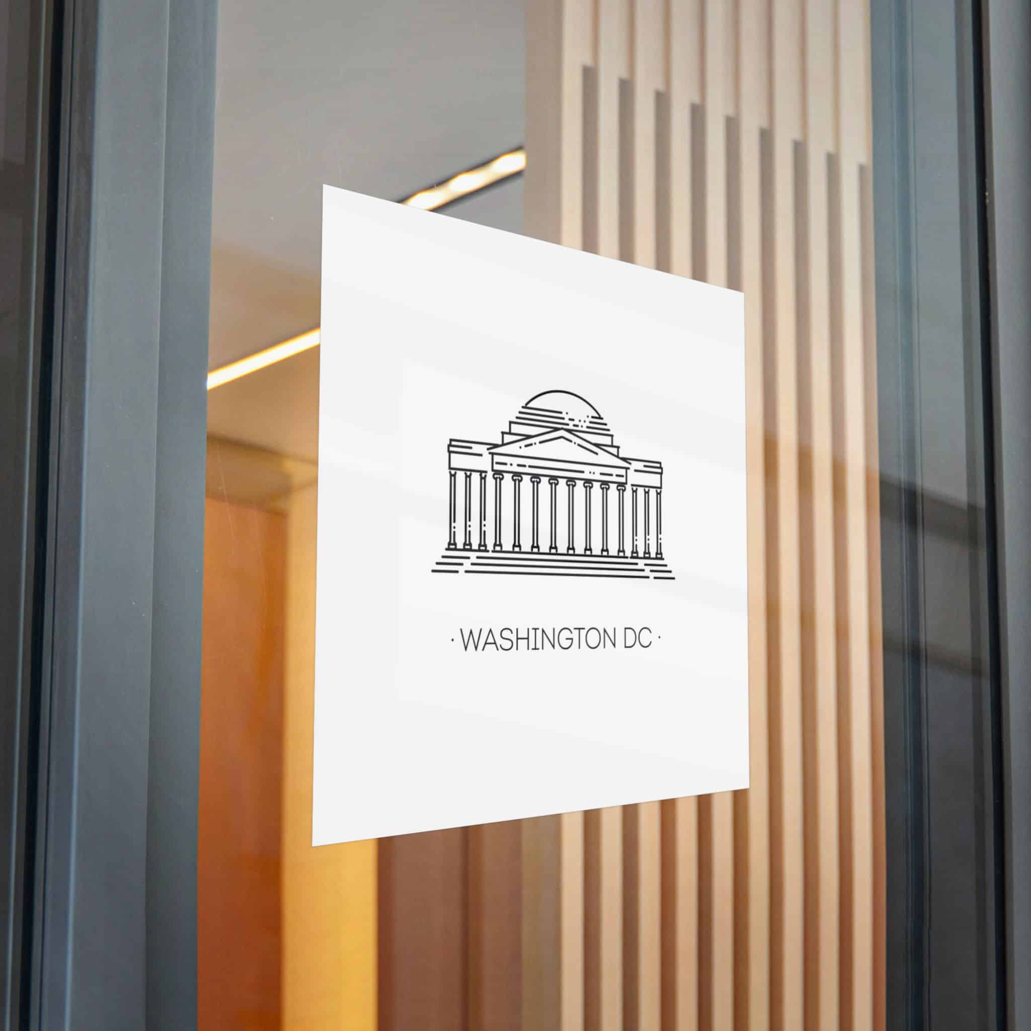 Washington Dc Die Cut Stickers Dtf - Image 30