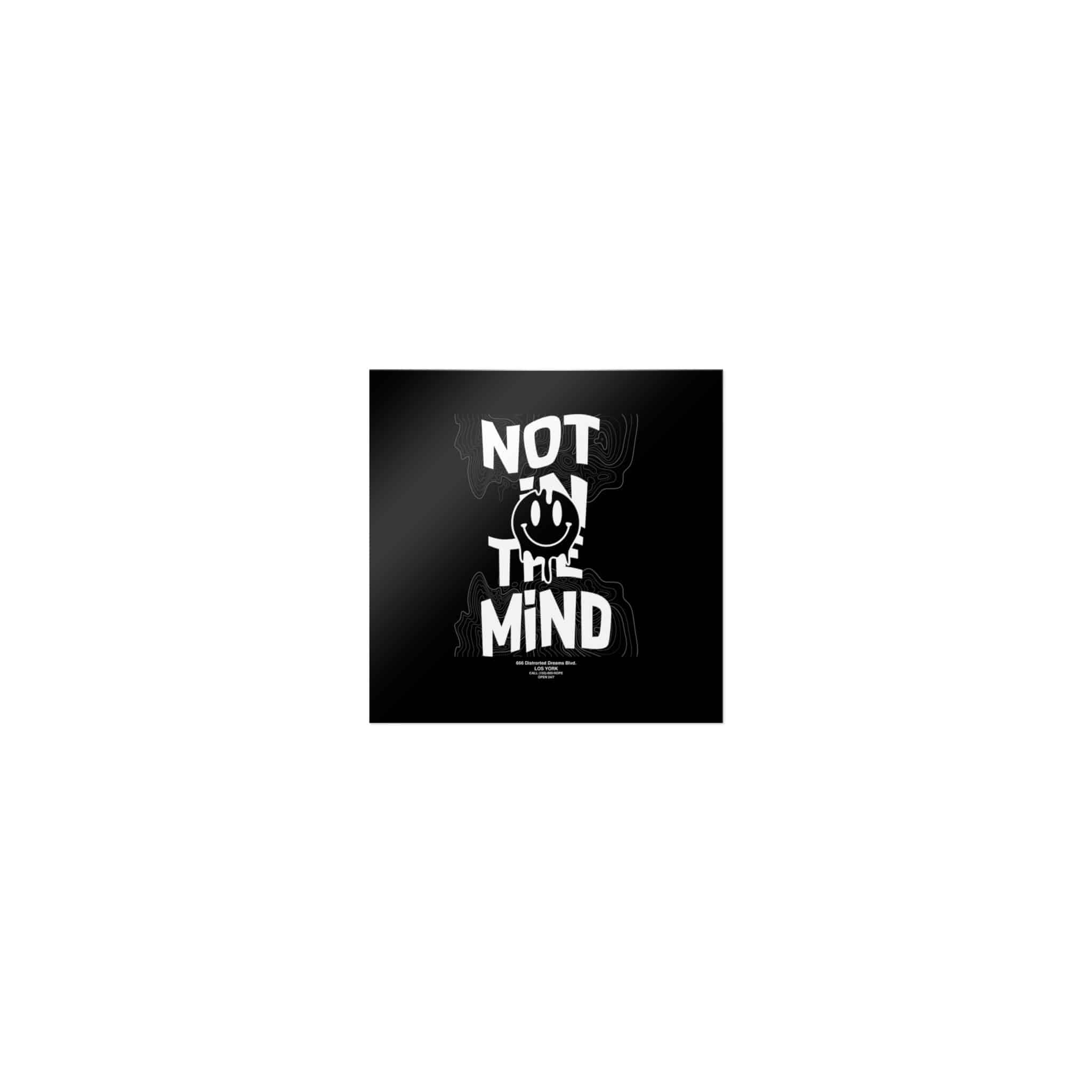 Not In the Mind Slogan Vintage Fashion Die Cut Stickers Dtf - Image 17
