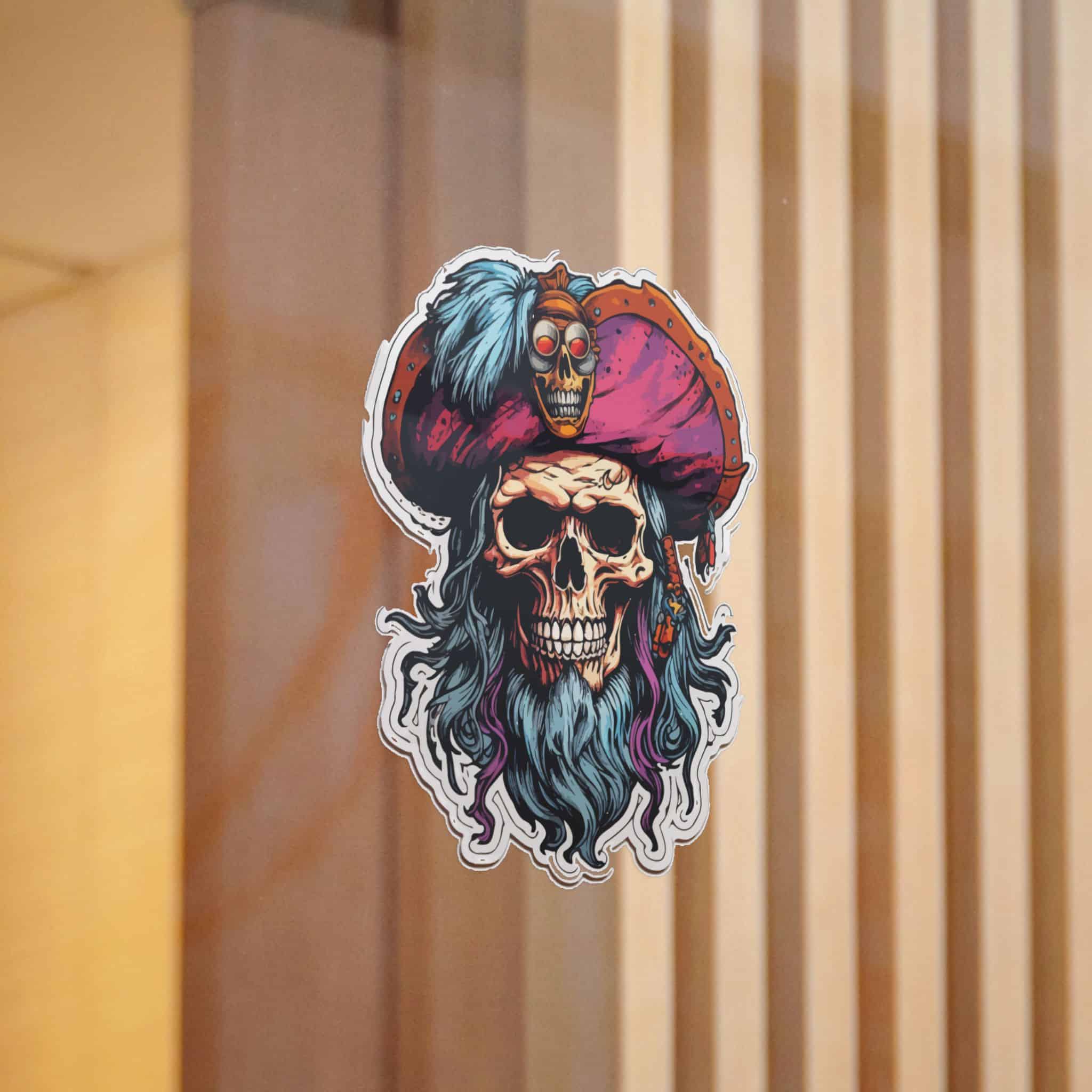 Skull Pirate Die Cut Stickers Dtf - Image 12