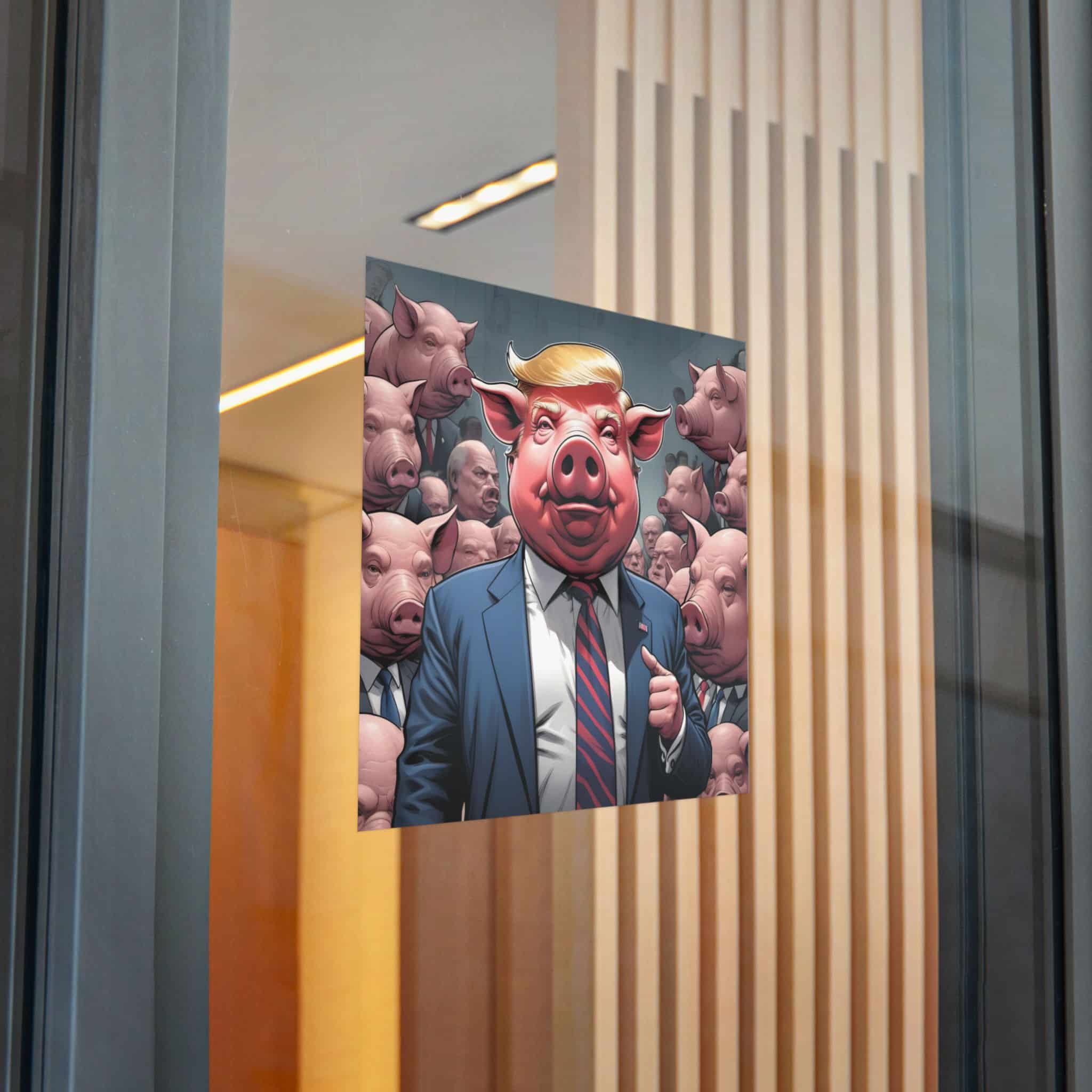 President Pig 3 Die Cut Stickers Dtf - Image 28
