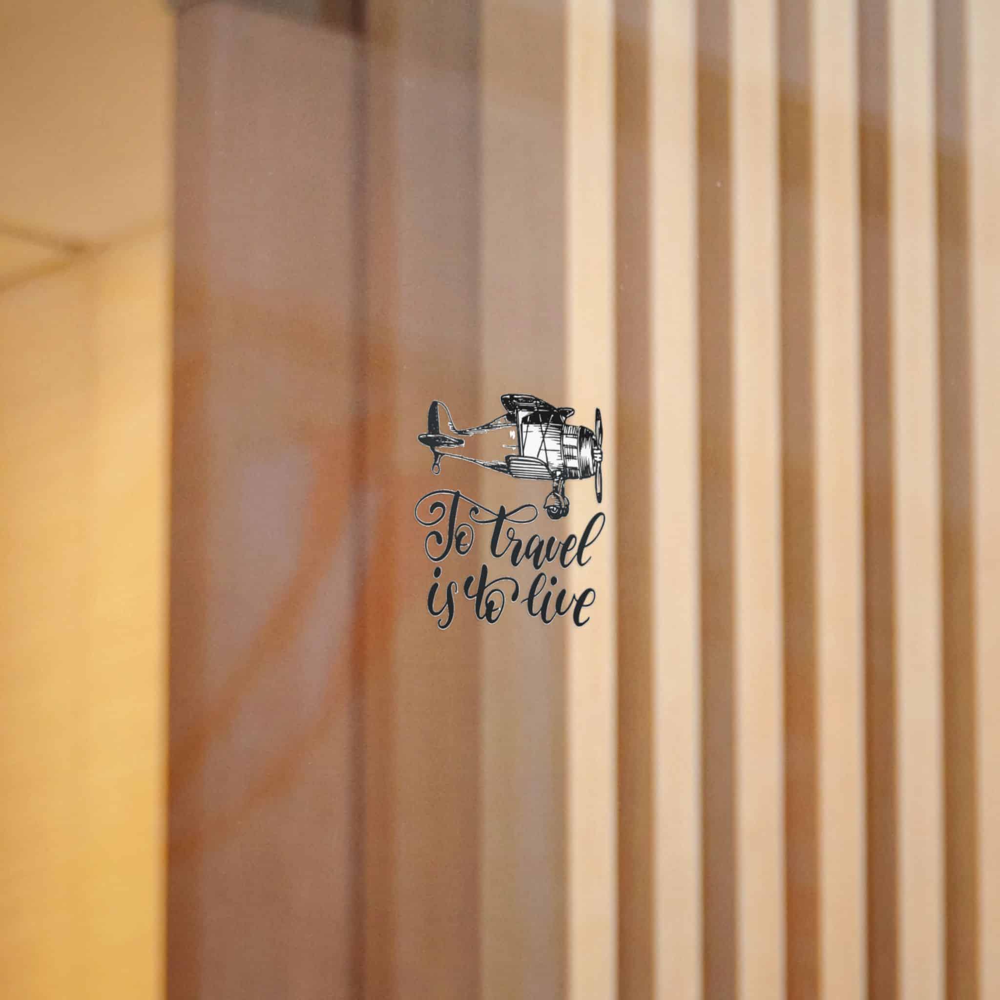 To Travel Is To Live Die Cut Stickers Dtf - Image 6