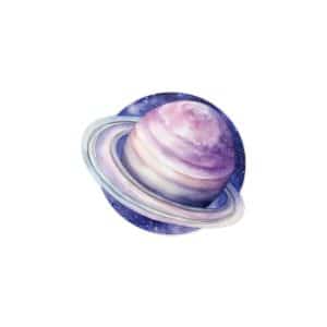 Saturn Planet Die Cut Stickers Dtf