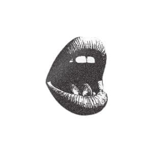Vector Mouth Scream Trendy Retro Photocopy Grain Effect Modern Stipple Dots 2 Die Cut Stickers Dtf