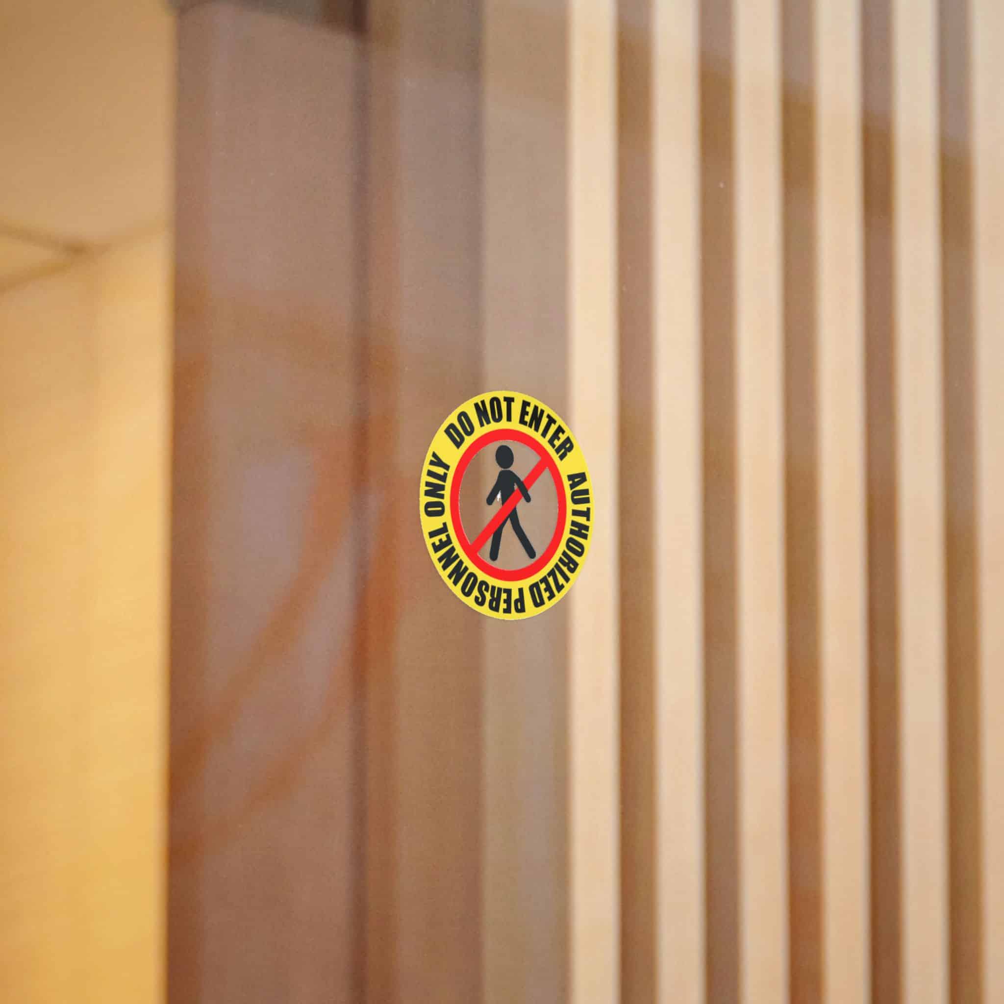 Personnel Only Die Cut Stickers Dtf - Image 2