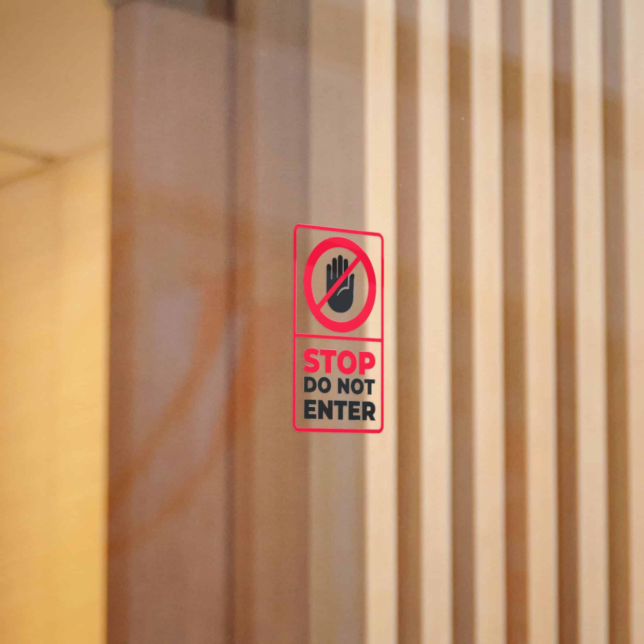 Stop Do Not Enter 184623 Die Cut Stickers Dtf - Image 10