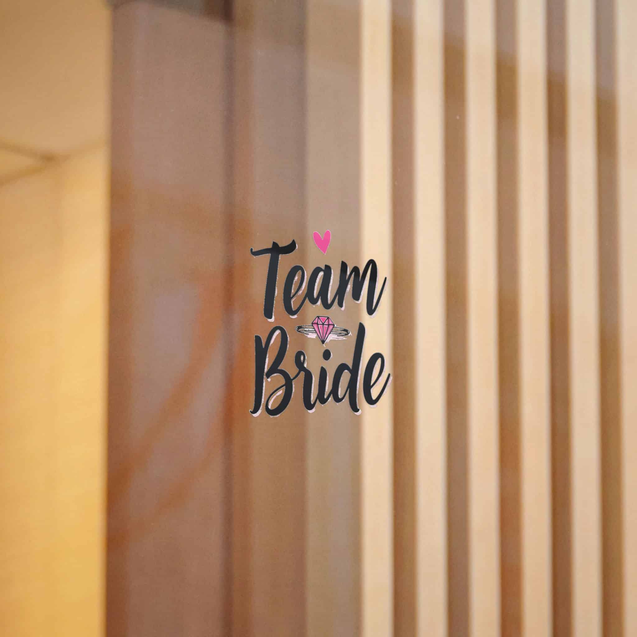 Team Bride Die Cut Stickers Dtf - Image 4