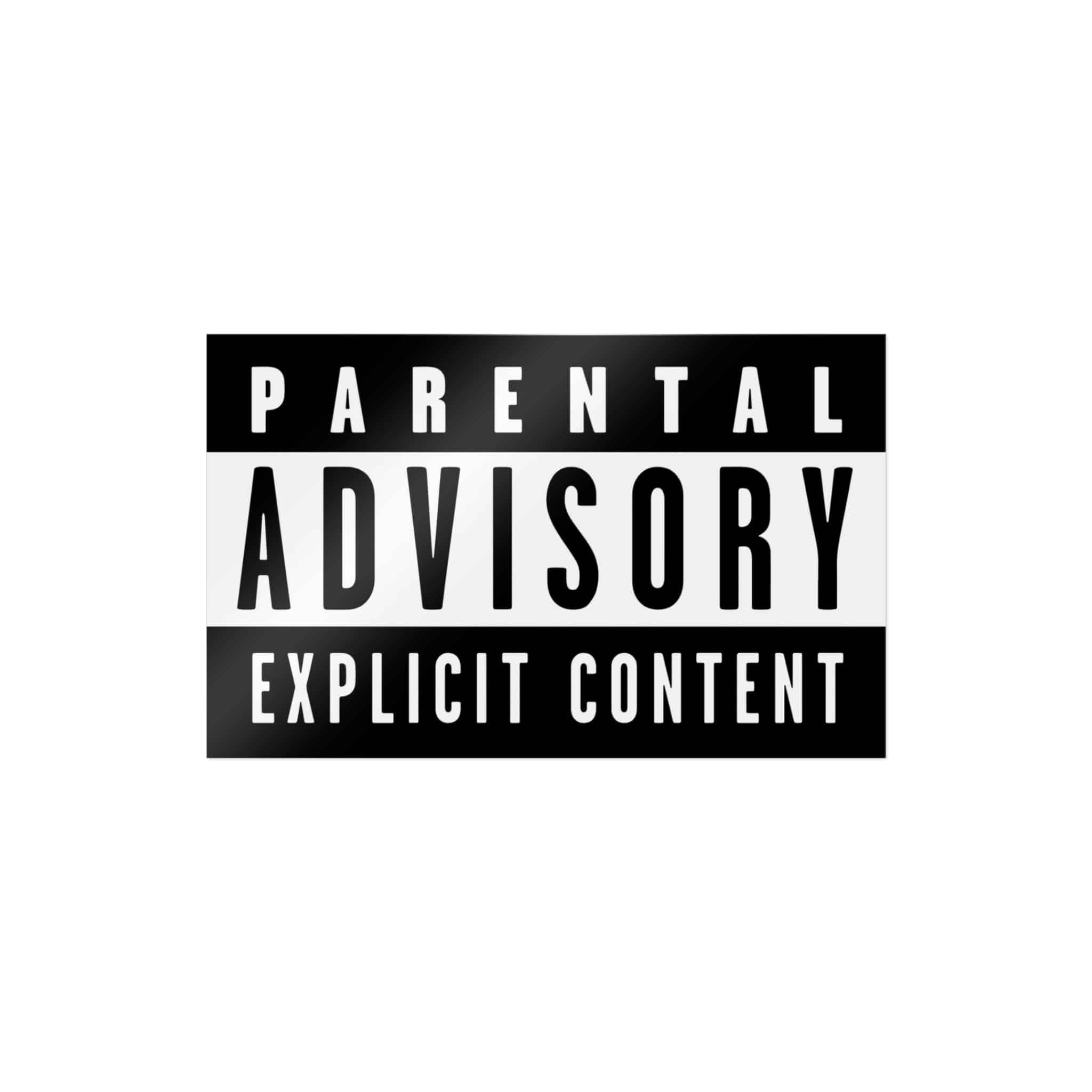 Parental Advisory Explicit Content Logo Vector Copia Die Cut Stickers Dtf - Image 9
