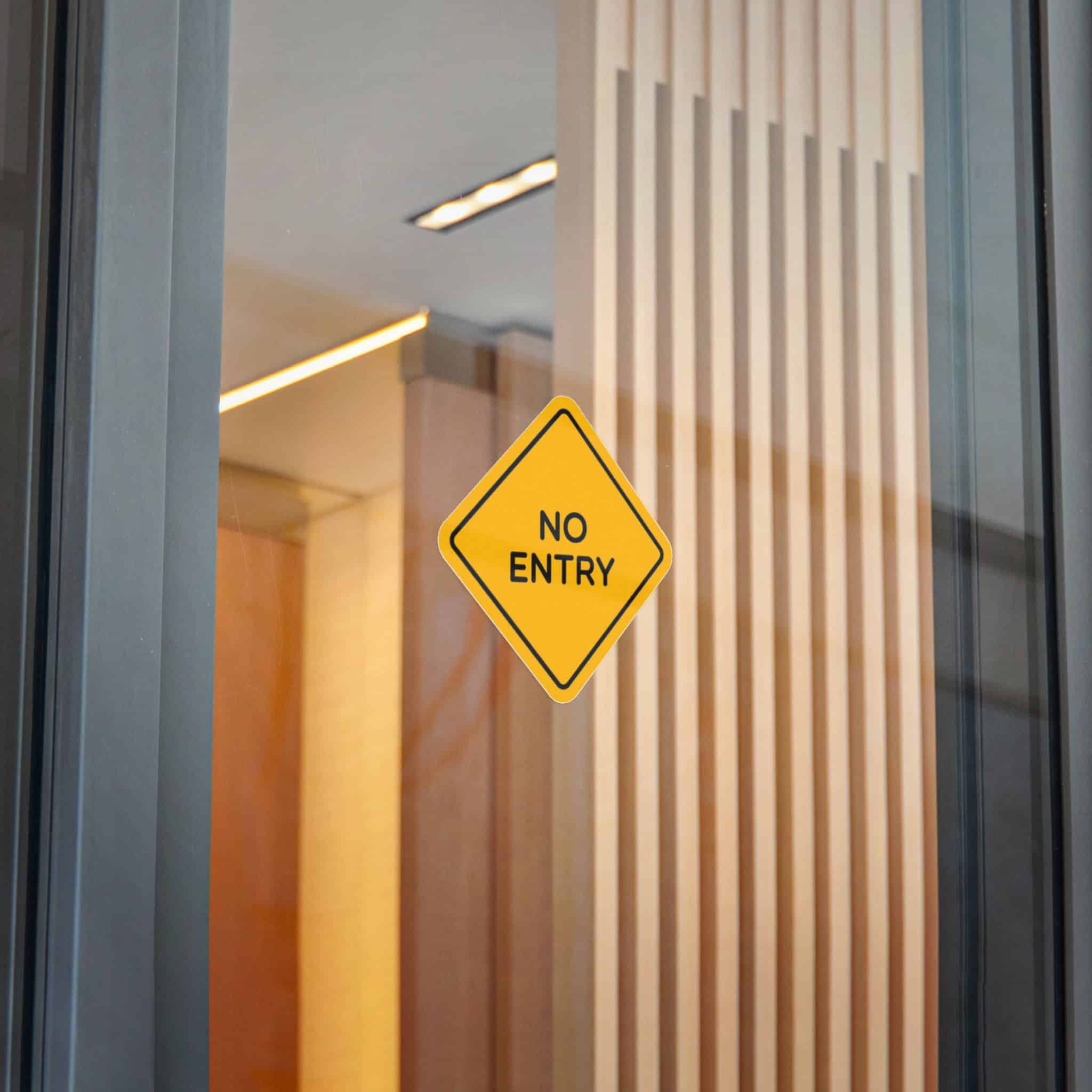No Entry Die Cut Stickers Dtf - Image 24