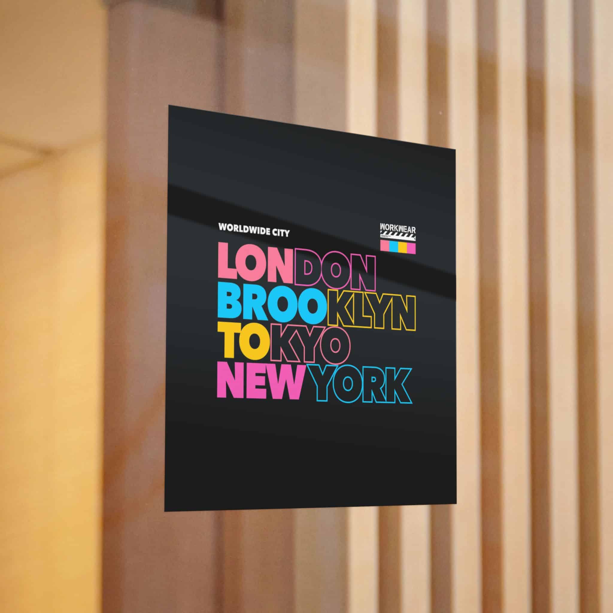 London Brooklyn Tokyo New York Street Vintage Die Cut Stickers Dtf - Image 12