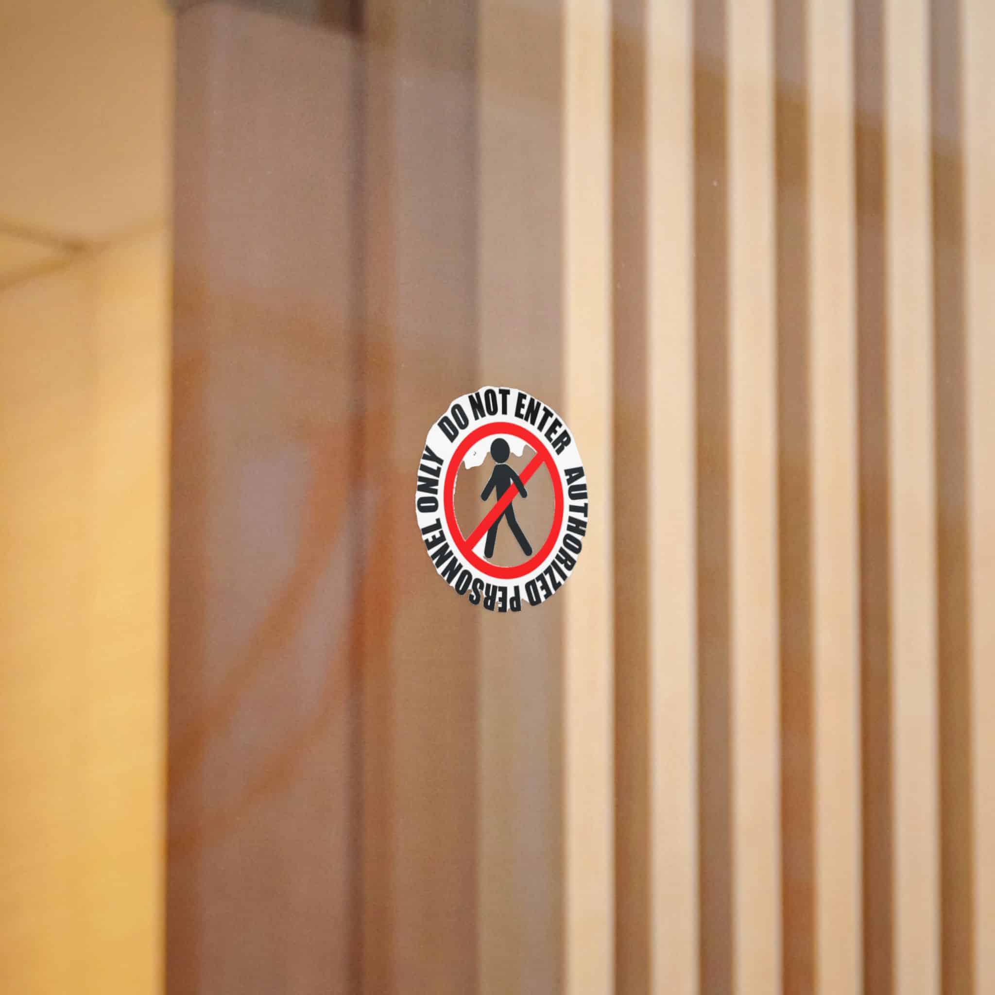 Authorized Personnel Die Cut Stickers Dtf - Image 2