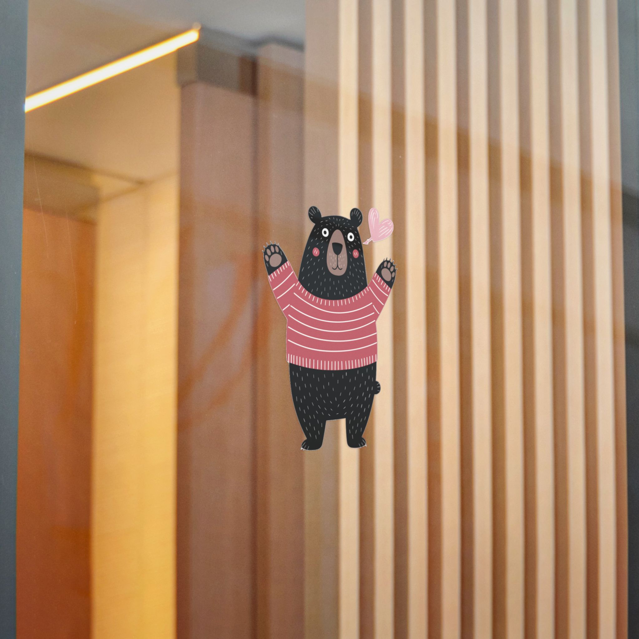 Cute Cartoon Black Bear Isolated White Background Die Cut Stickers Dtf - Image 16