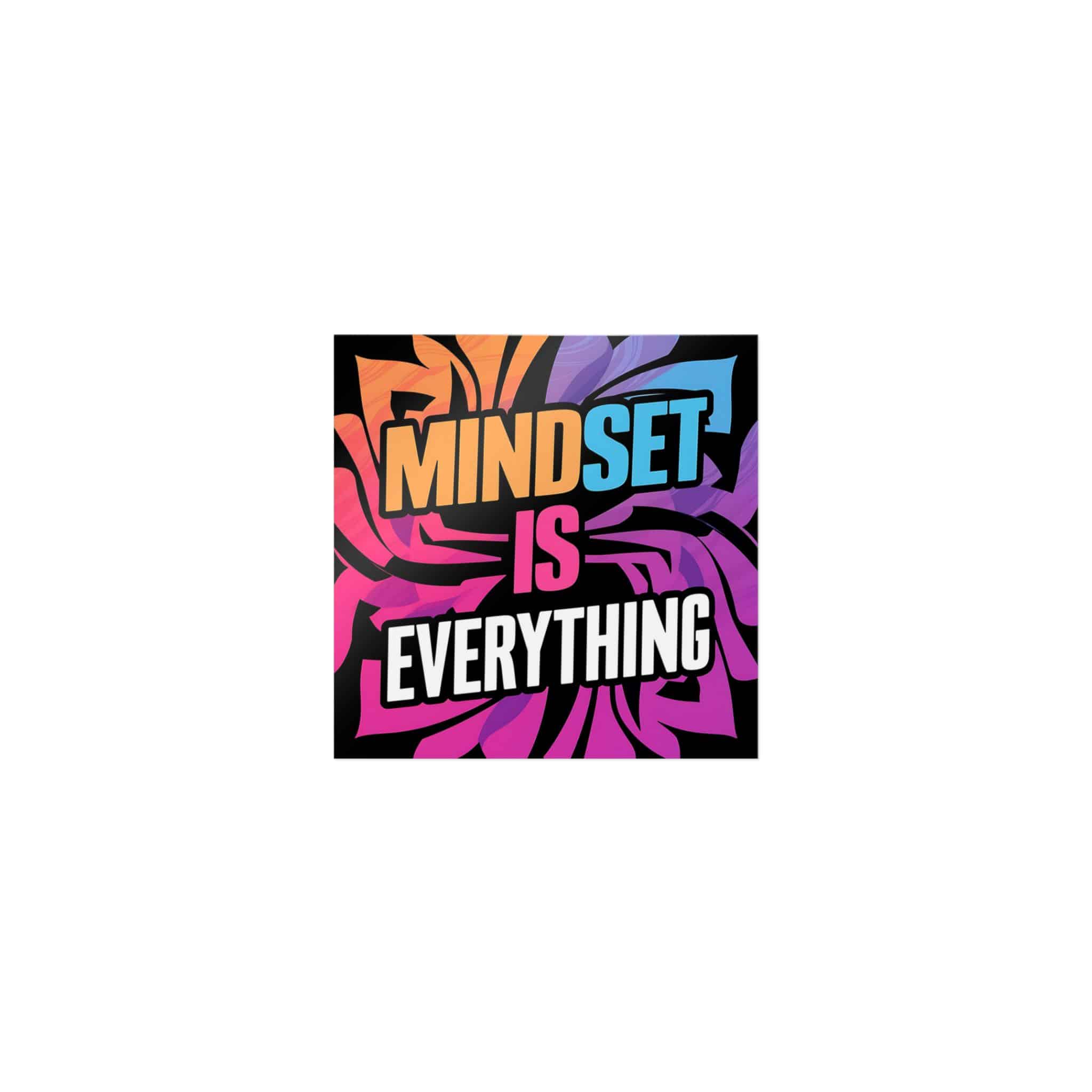 Mindset Is Everything 3 Die Cut Stickers Dtf - Image 9