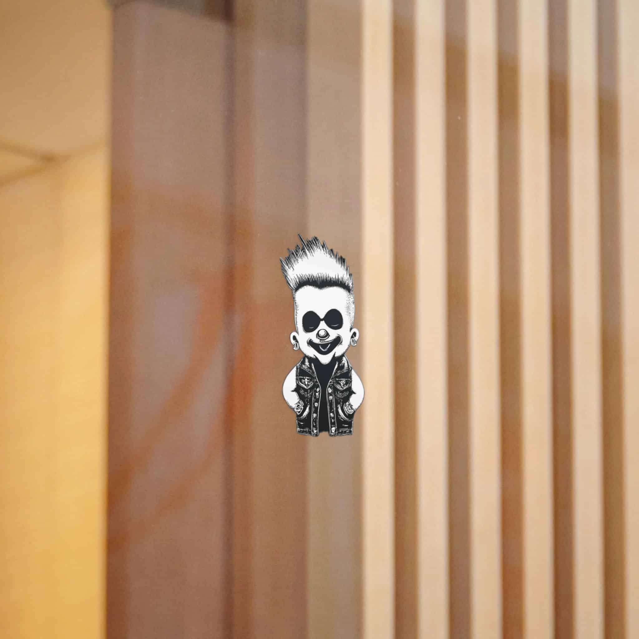 Cute Punk Death With Mohawk Denim Vest Engraving Die Cut Stickers Dtf - Image 4