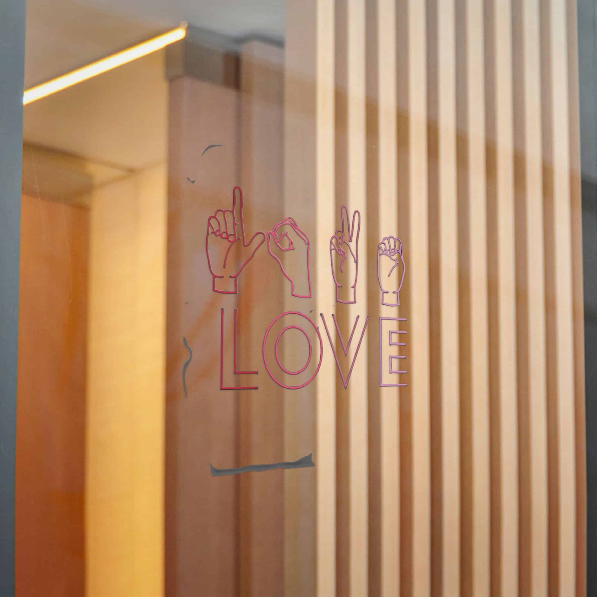 Love Sign Language Die Cut Stickers Dtf - Image 22