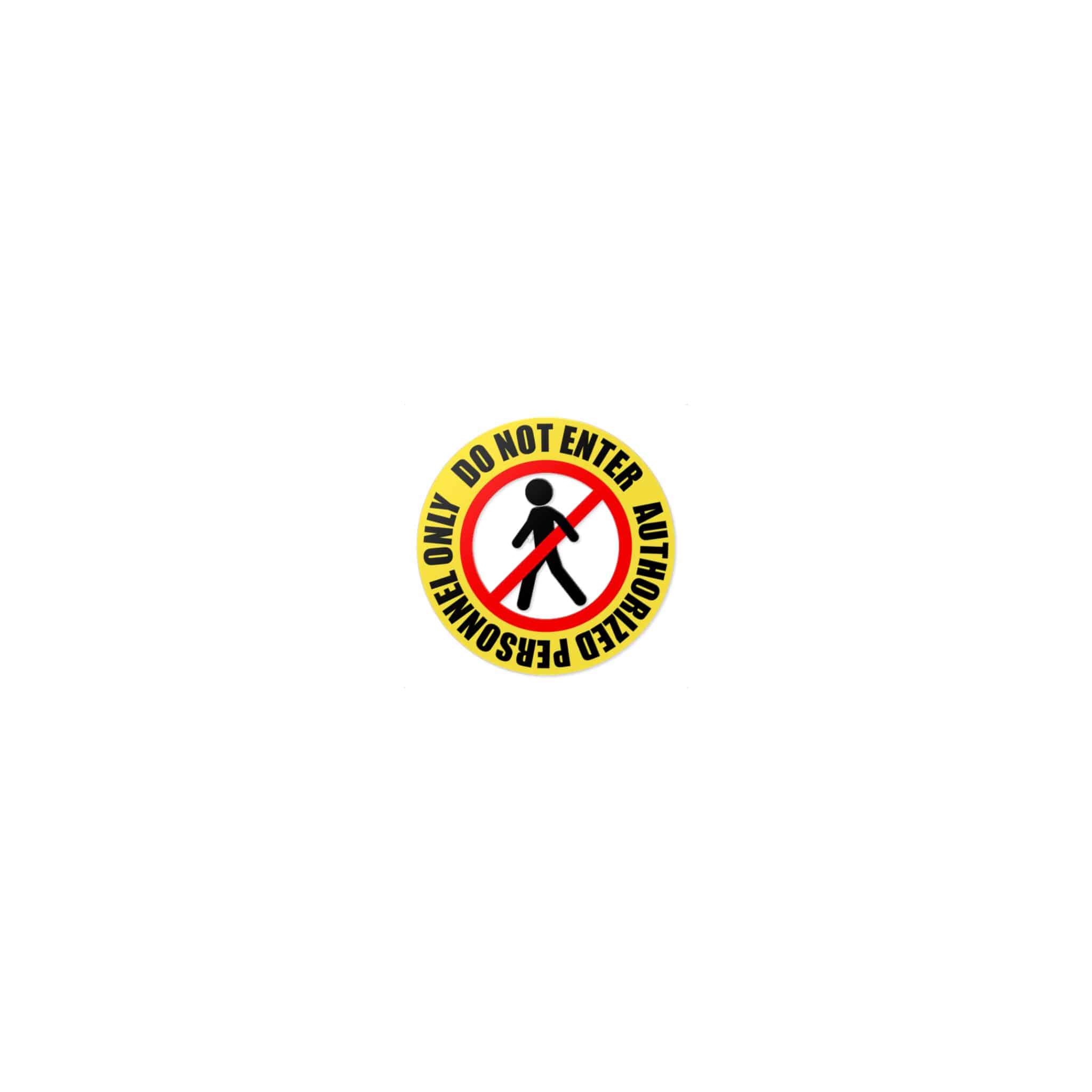 Personnel Only Die Cut Stickers Dtf - Image 7