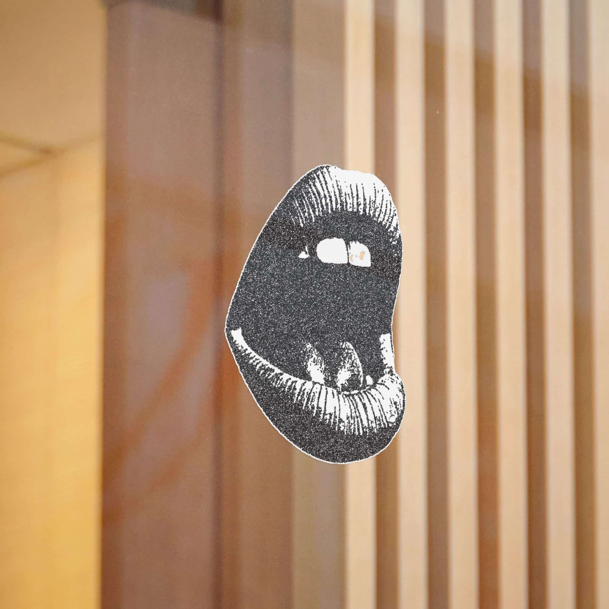 Vector Mouth Scream Trendy Retro Photocopy Grain Effect Modern Stipple Dots 2 Die Cut Stickers Dtf - Image 12