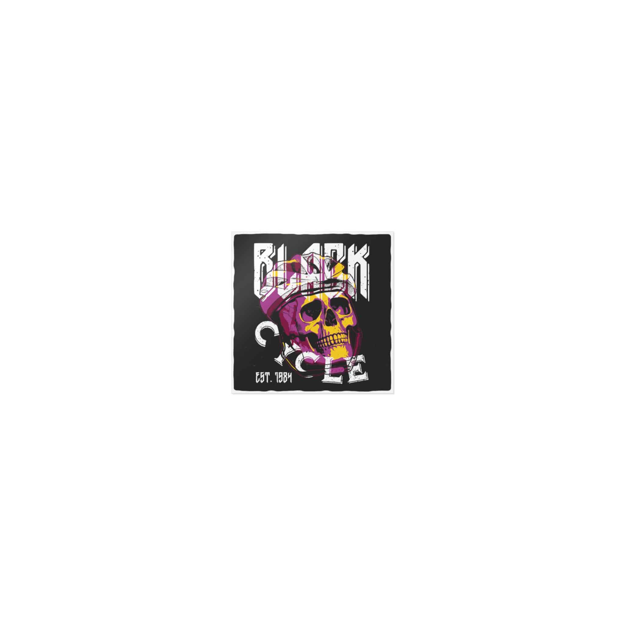 Tshirt Poster Design With Skull Bicycle Helmet Die Cut Stickers Dtf - Image 7