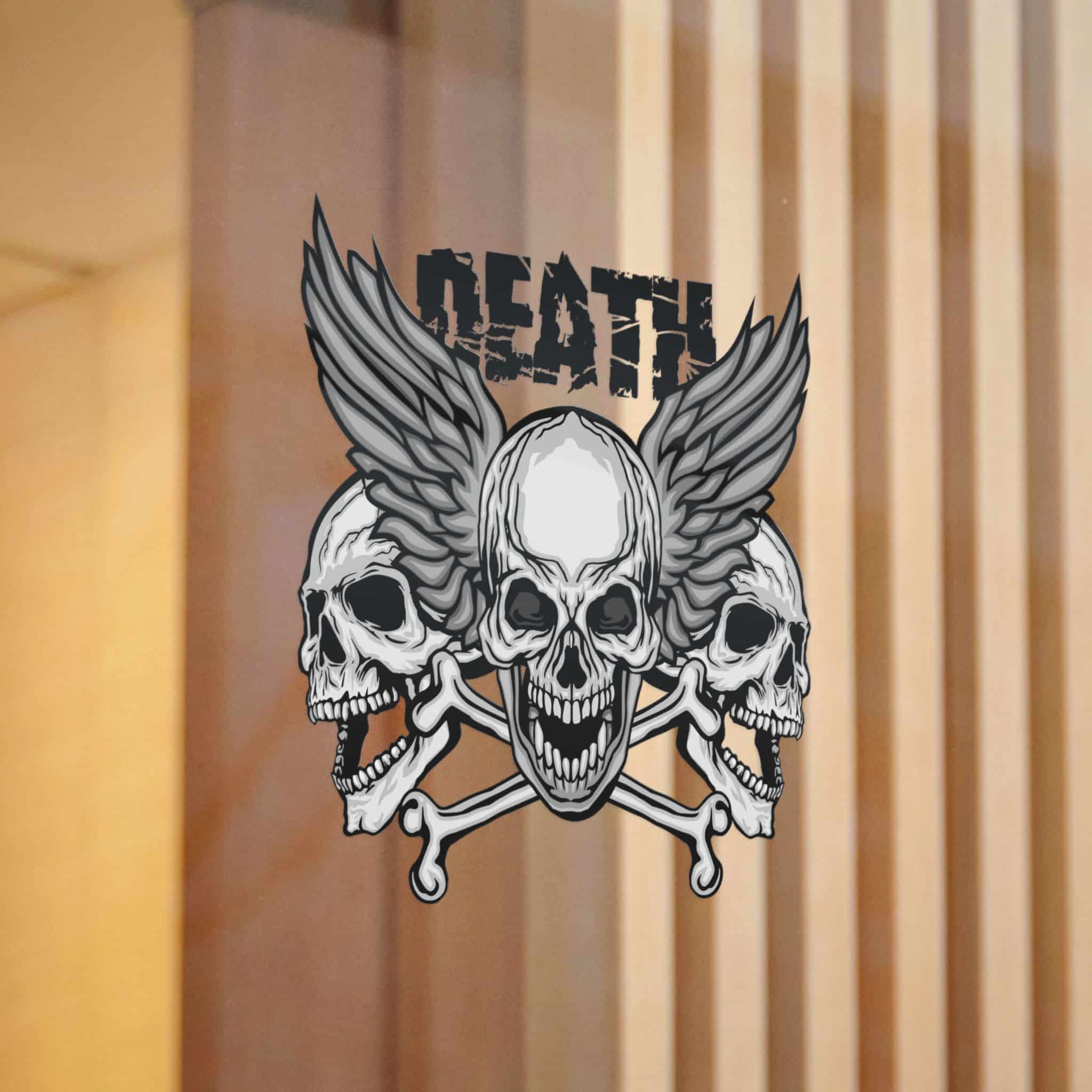 Gothic Sign With Skull Grunge Vintage Design T Shirts (6) Die Cut Stickers Dtf - Image 12