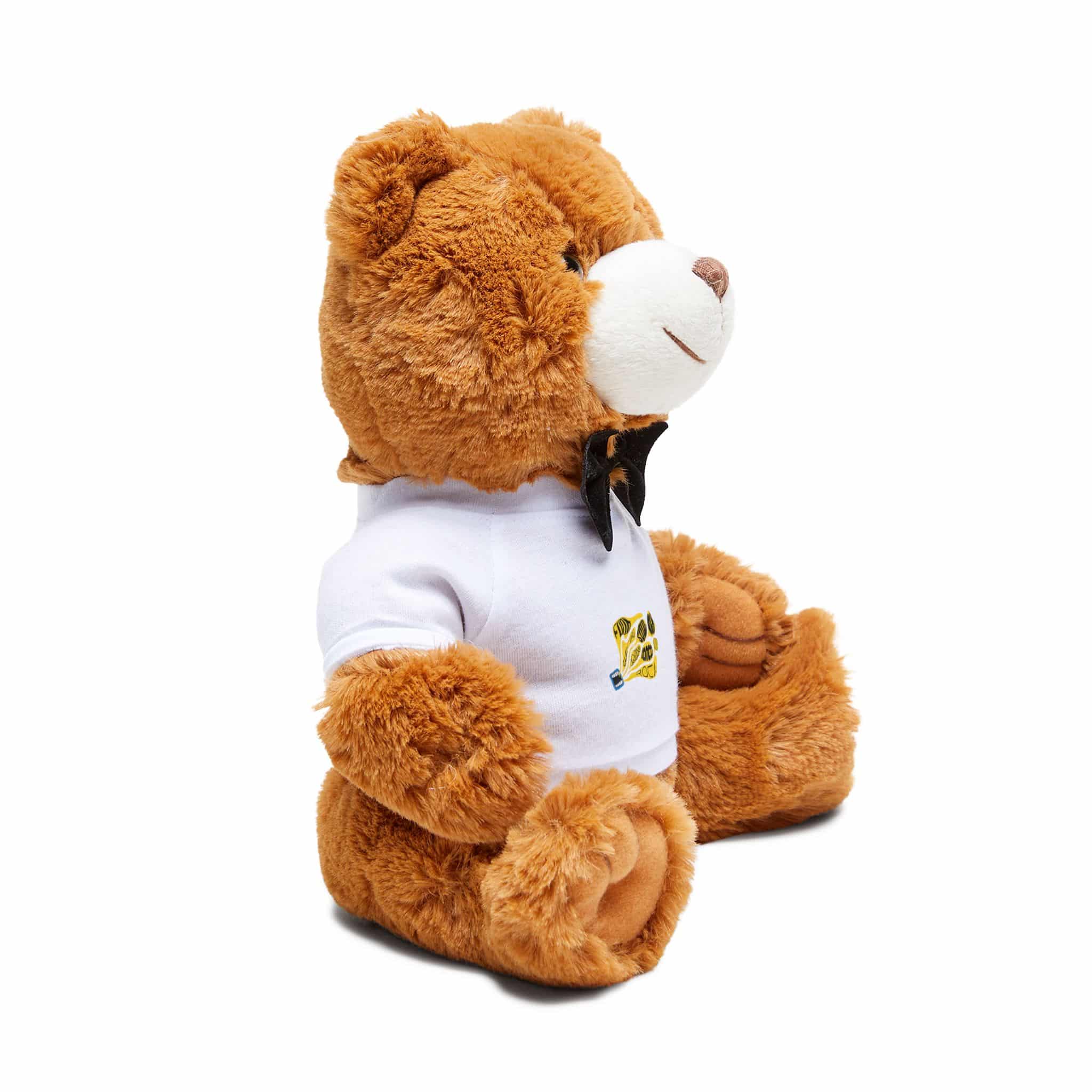 Yellow Object With Word Rock It Teddy Bear With T Shirt - Image 2