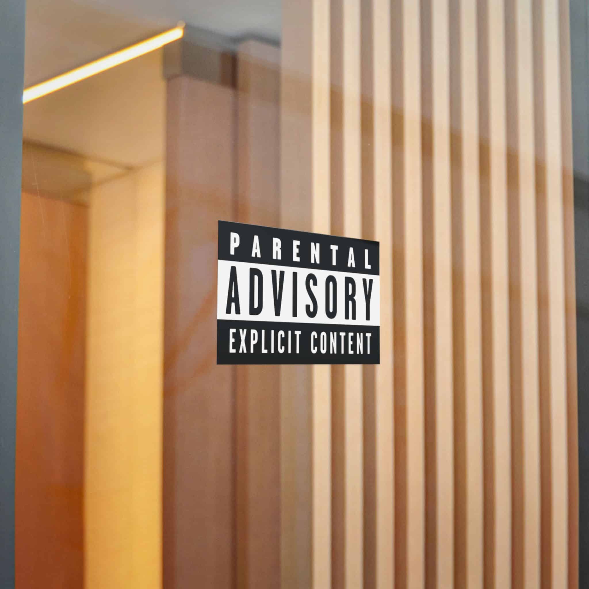 Parental Advisory Explicit Content Logo Vector Copia Die Cut Stickers Dtf - Image 14