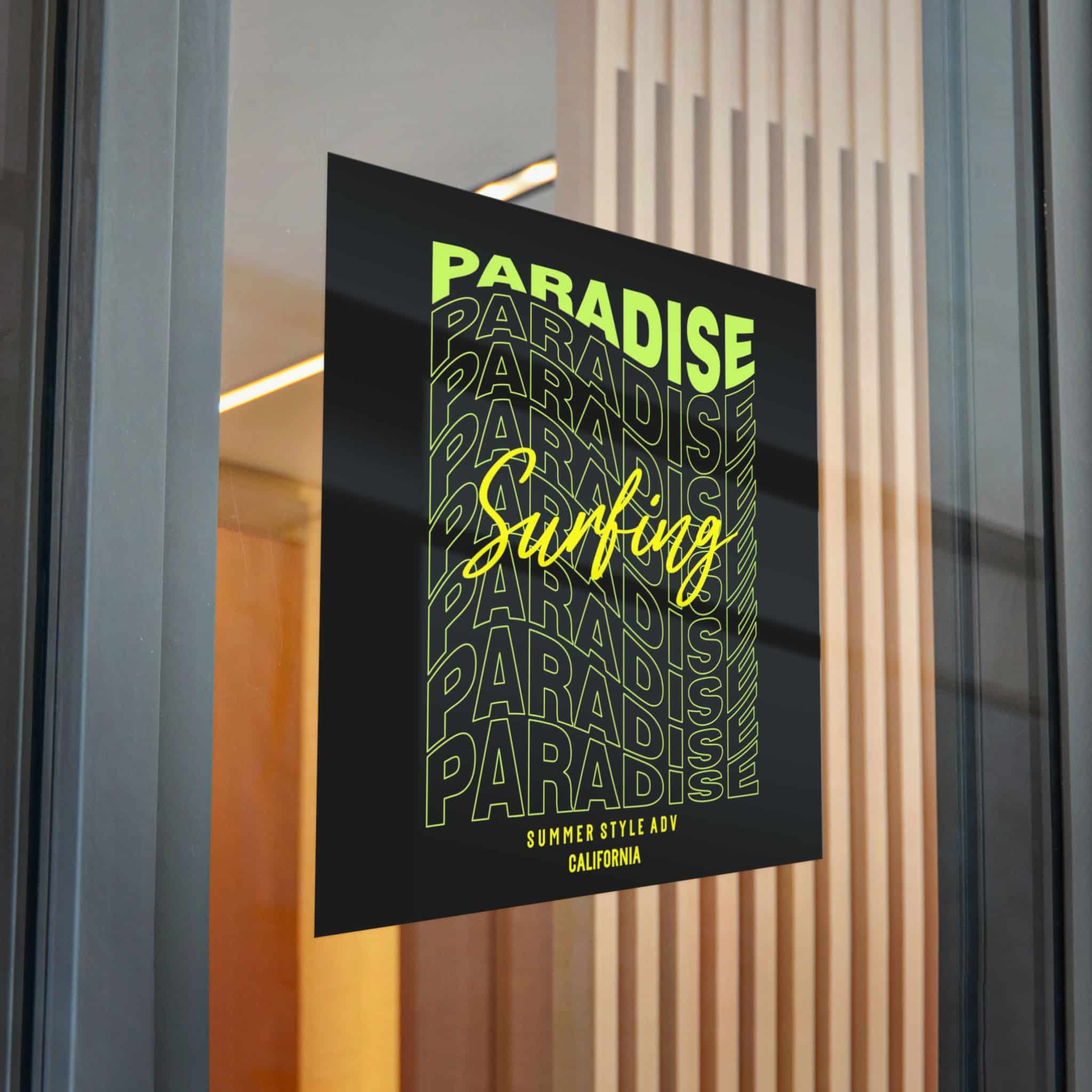 Paradise Surfing Die Cut Stickers Dtf - Image 32