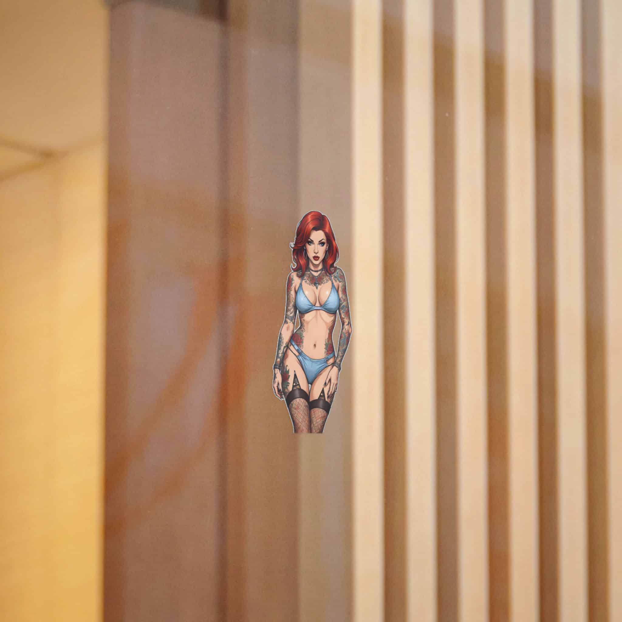 Tattooed Sexy Woman 28 Die Cut Stickers Dtf - Image 4