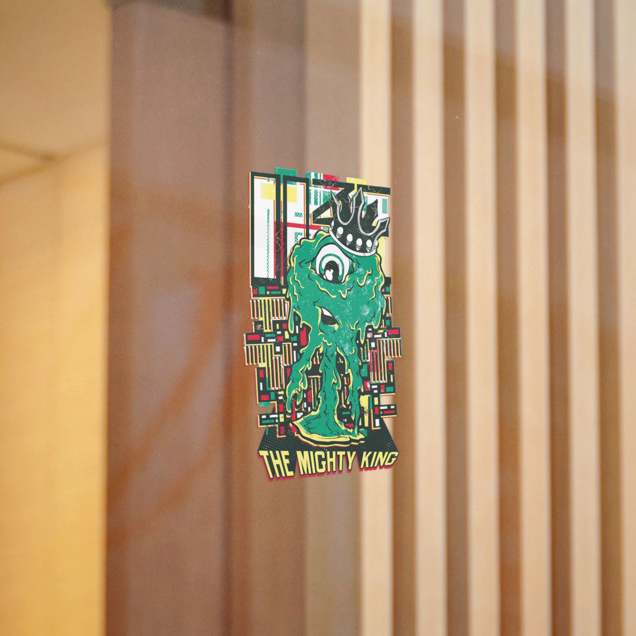 Cyclop Dripping Monster With Royal Crown Die Cut Stickers Dtf - Image 6