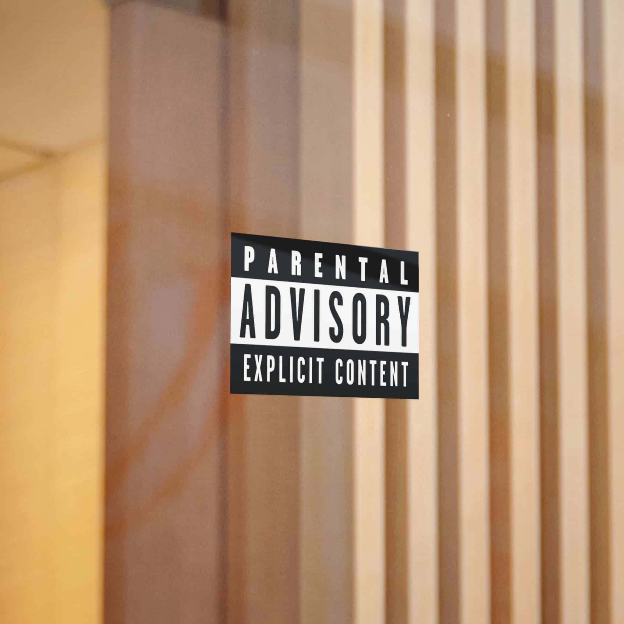 Parental Advisory Explicit Content Logo Vector Copia Die Cut Stickers Dtf - Image 8