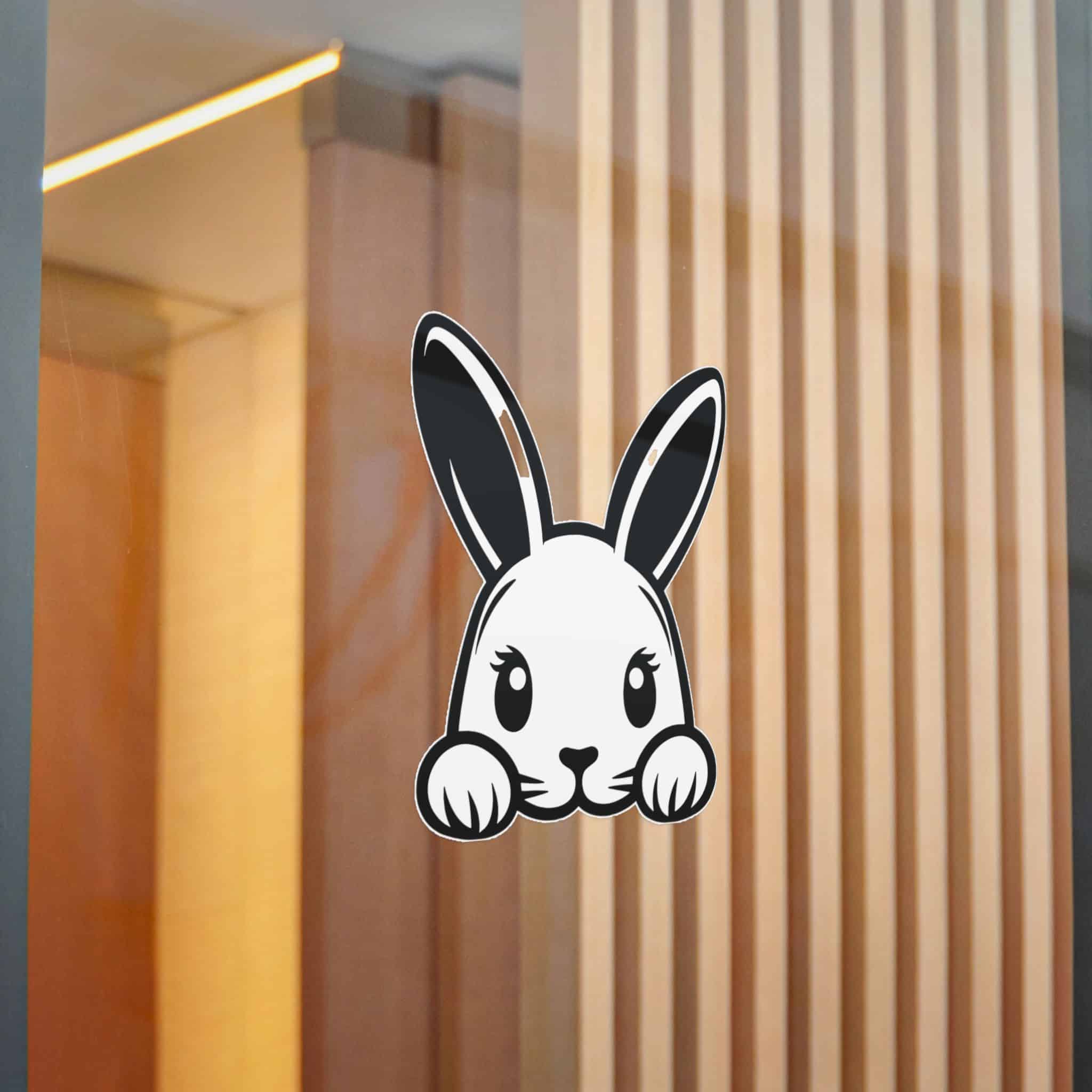 Peeking Rabit Die Cut Stickers Dtf - Image 22