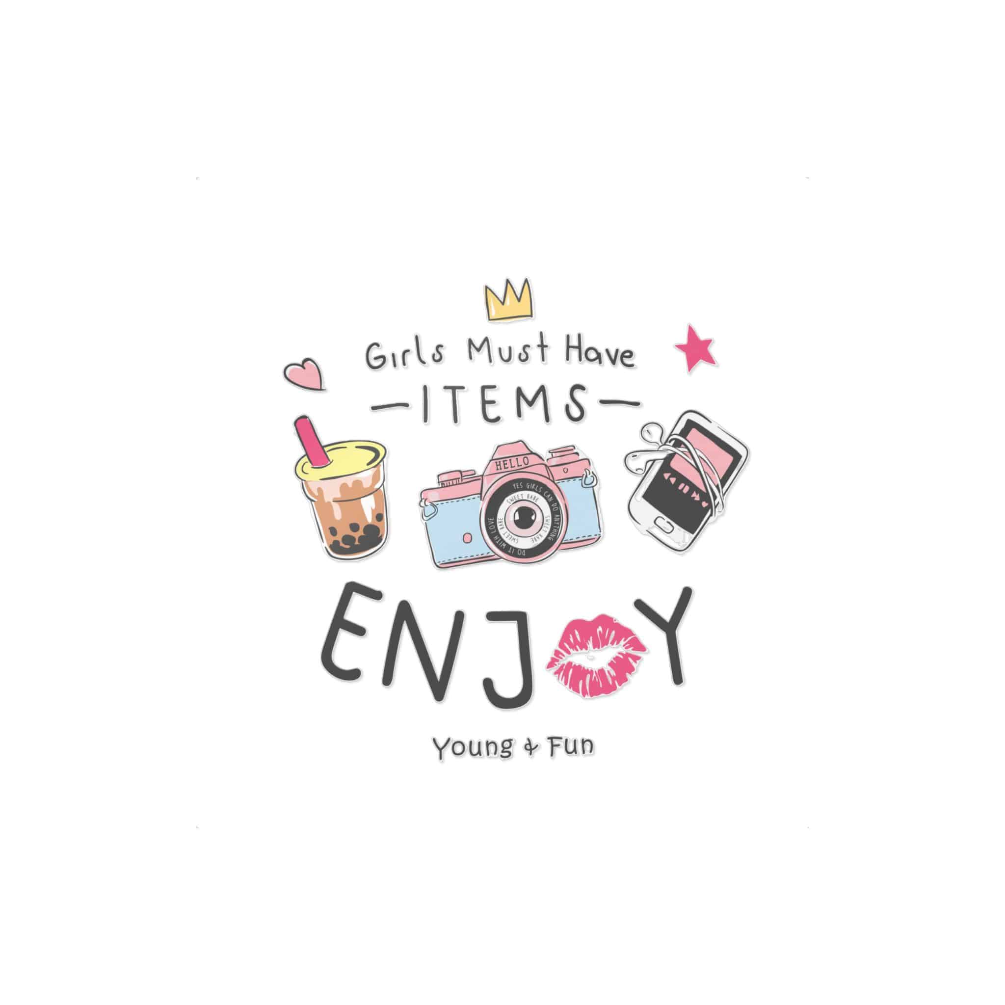 Girls Must Have Items Enjoy Die Cut Stickers Dtf - Image 31