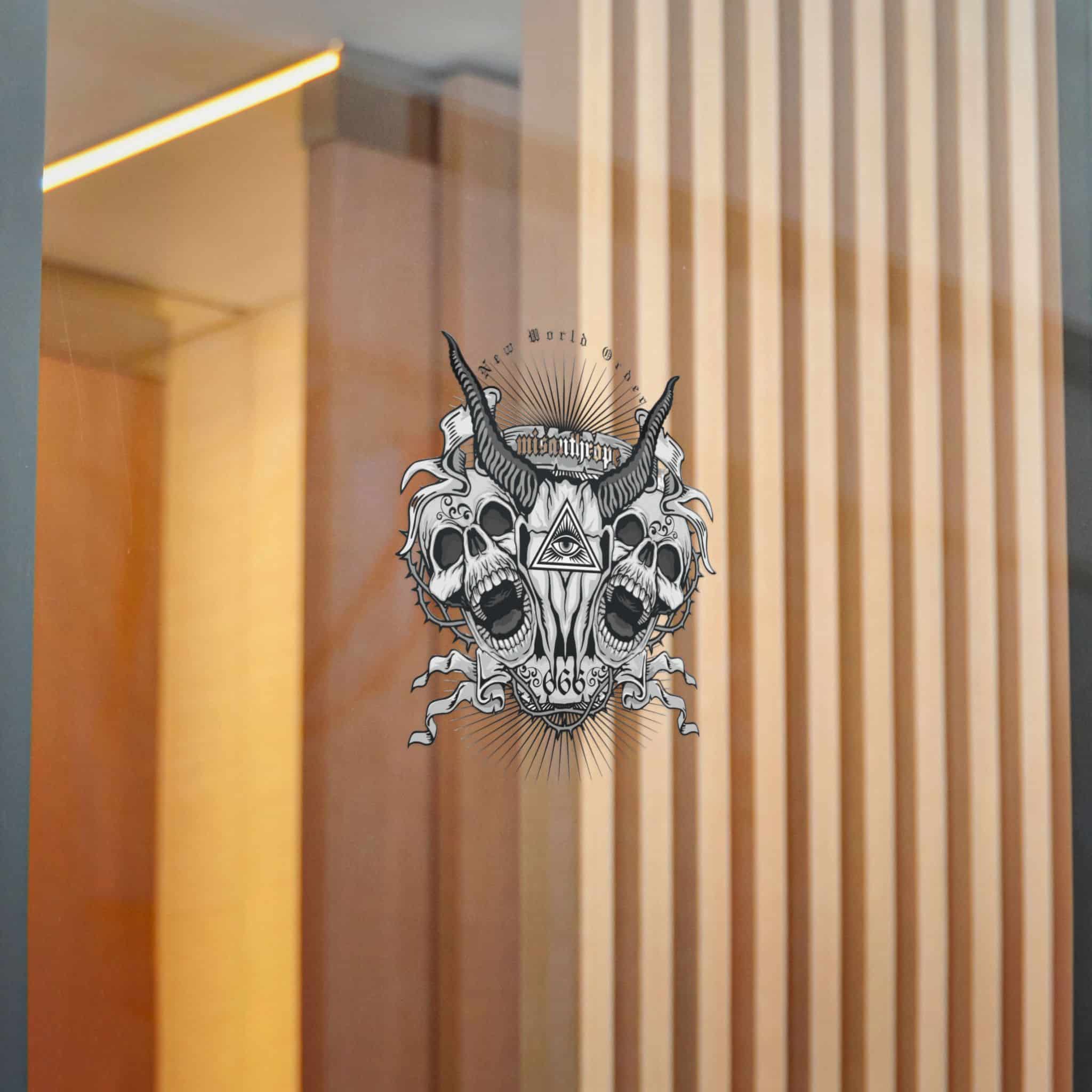 Gothic Sign With Goat Skull Grunge Vintage Design T Shirts Die Cut Stickers Dtf - Image 16