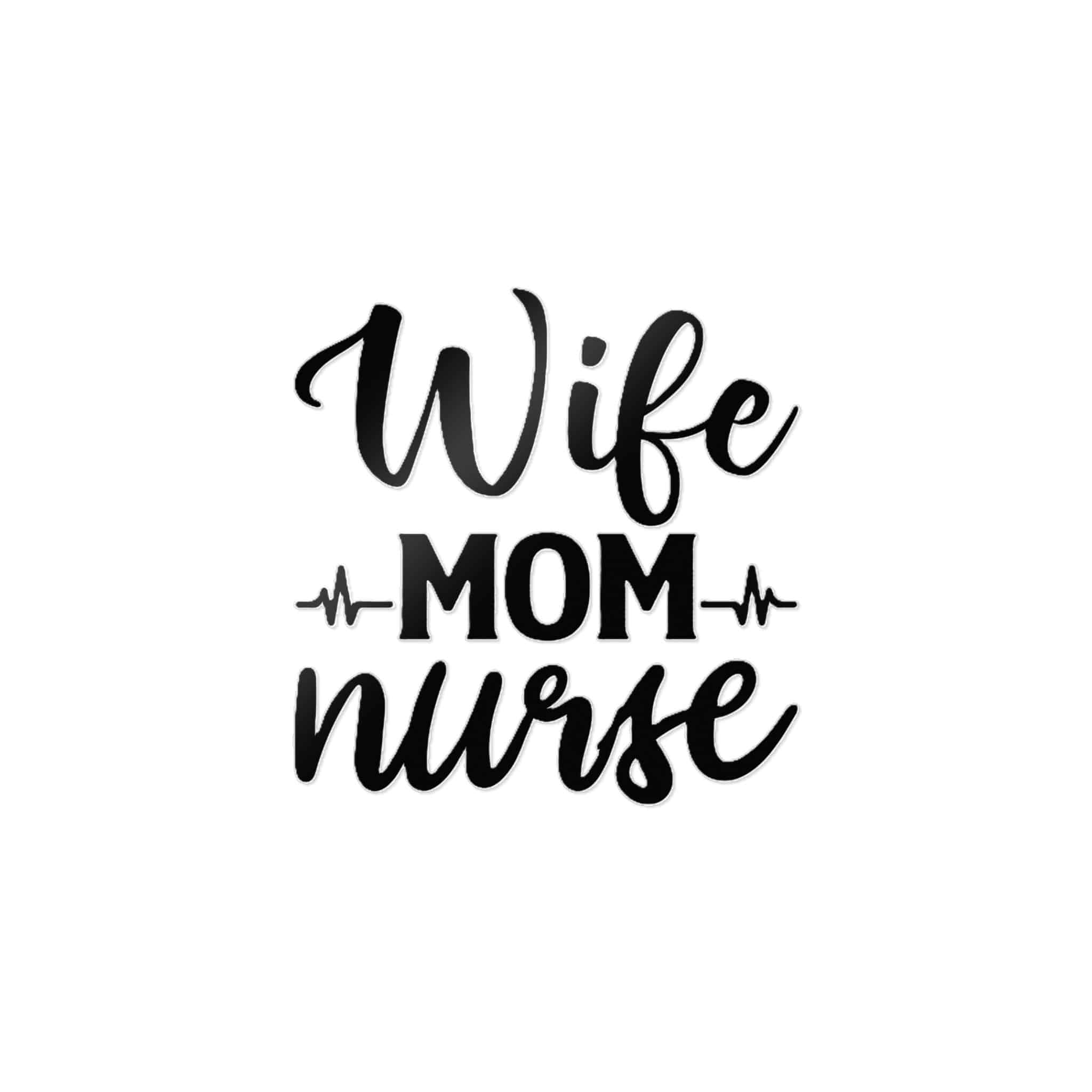 Wife Mom Nurse Die Cut Stickers Dtf - Image 11