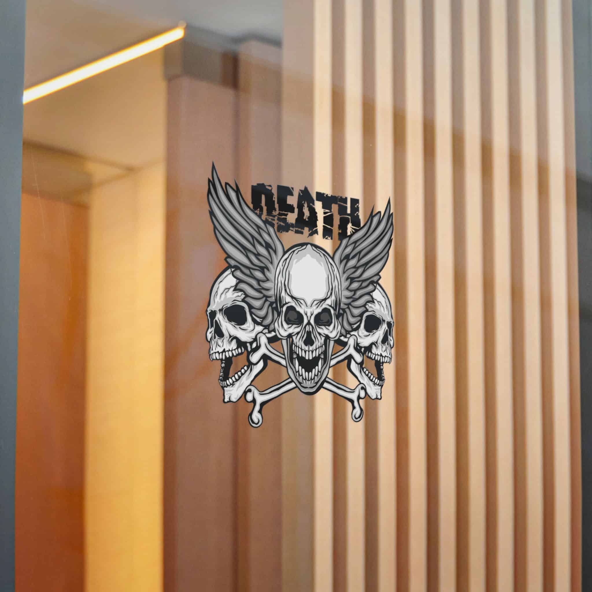 Gothic Sign With Skull Grunge Vintage Design T Shirts (6) Die Cut Stickers Dtf - Image 16