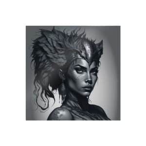 Human Cheetah Queen Die Cut Stickers Dtf