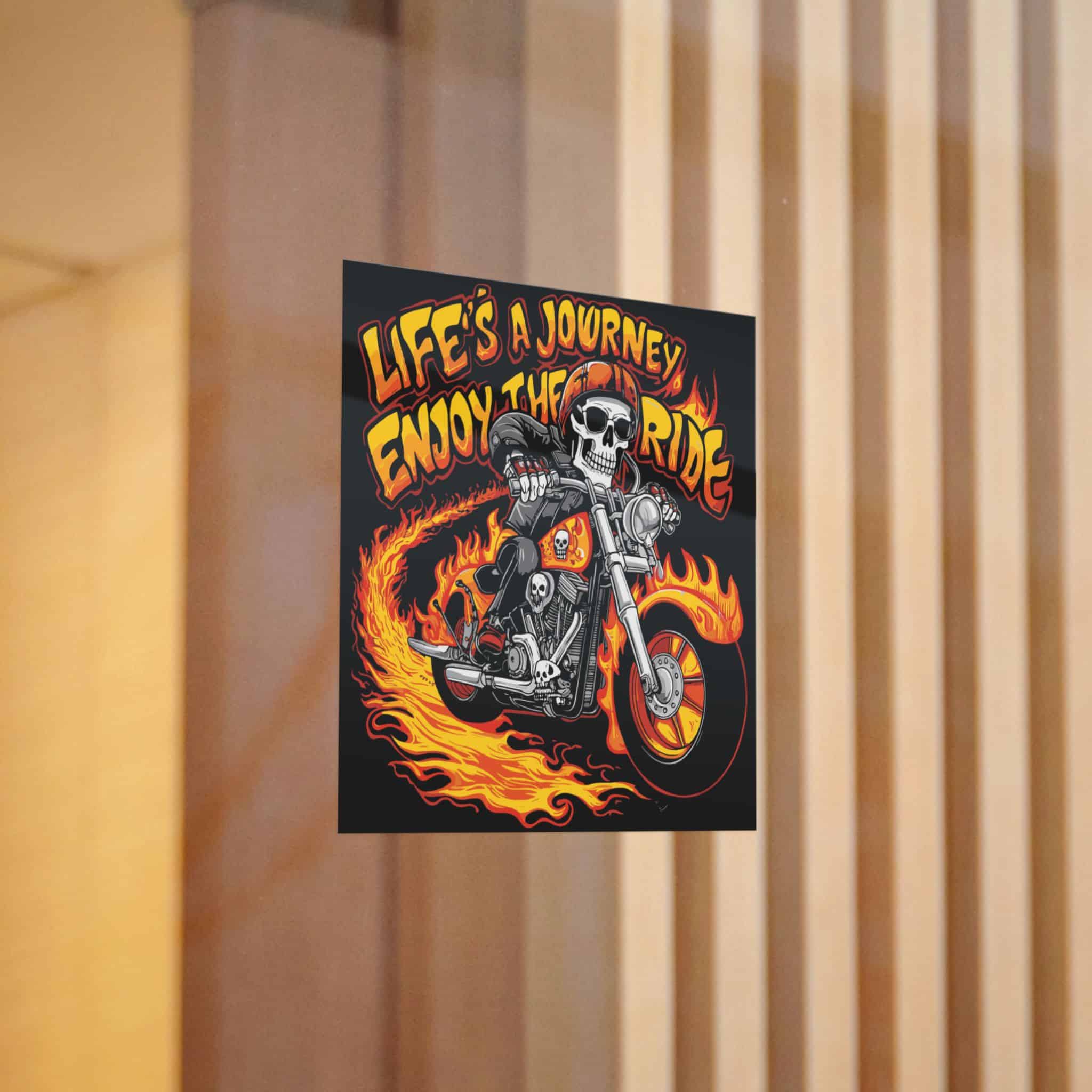 Life's A Journey Enjoy the Ride Die Cut Stickers Dtf - Image 6