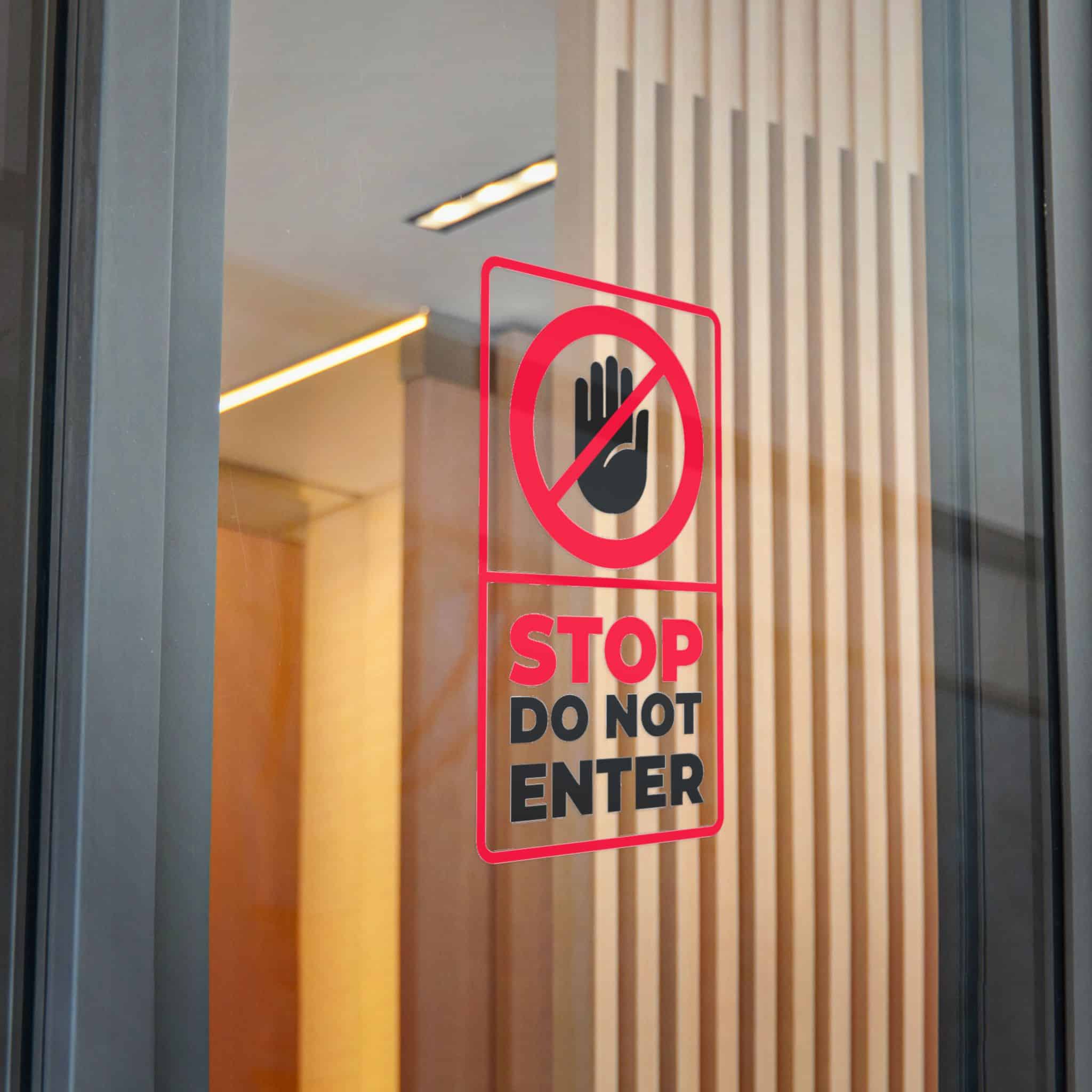 Stop Do Not Enter 184623 Die Cut Stickers Dtf - Image 32