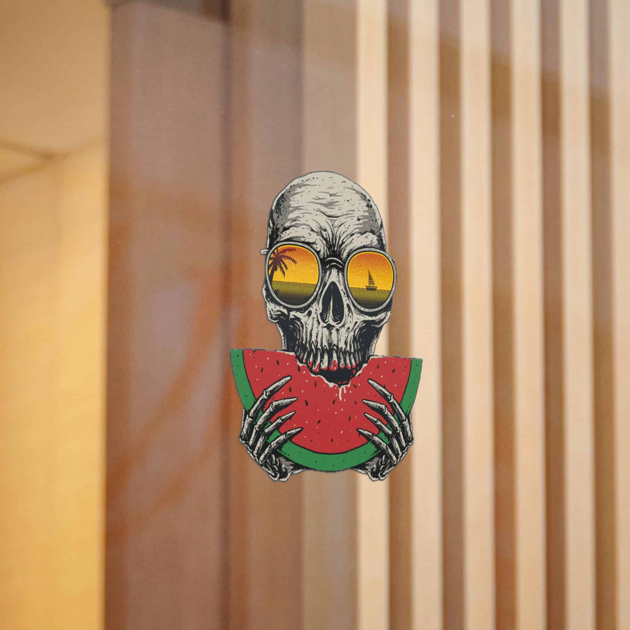 Skull Watermelon Summer Beach Graphic Illustration Die Cut Stickers Dtf - Image 12