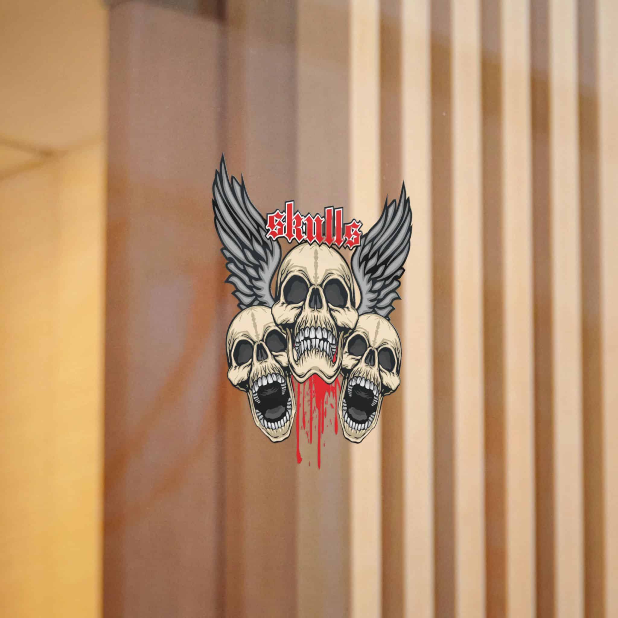 Gothic Sign With Skull Grunge Vintage Design T Shirts (17) Die Cut Stickers Dtf - Image 6