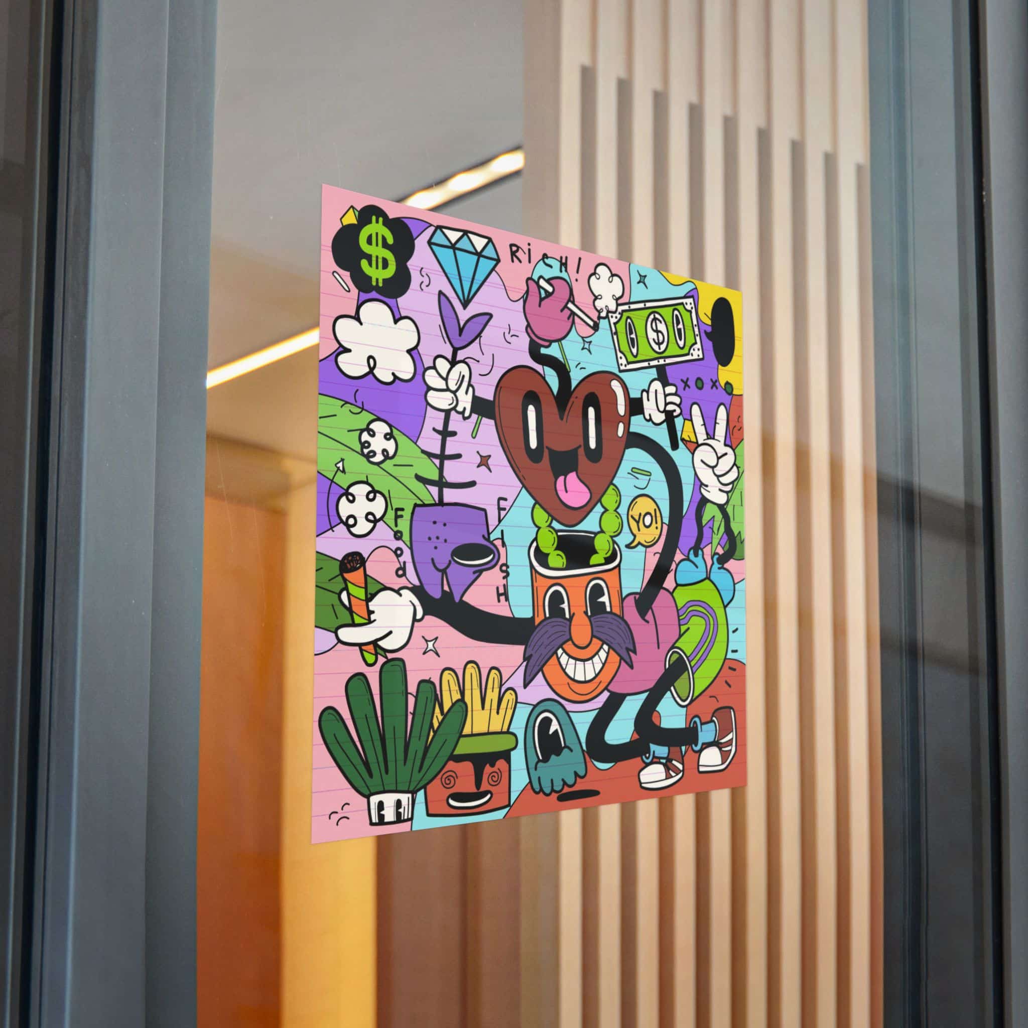 Funny Cute Comic Characters Die Cut Stickers Dtf - Image 30