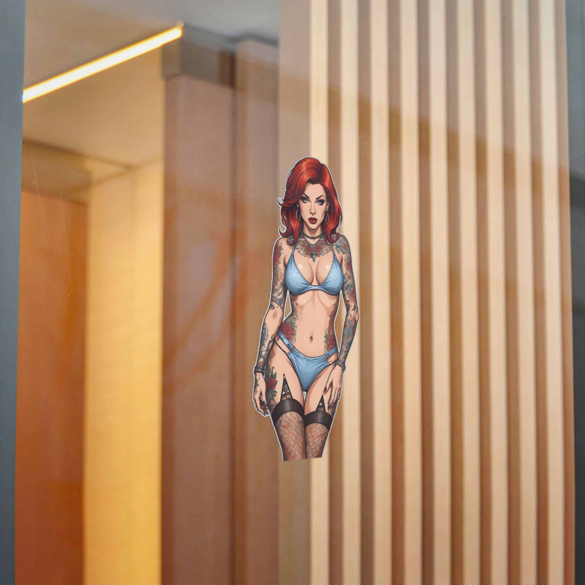 Tattooed Sexy Woman 28 Die Cut Stickers Dtf - Image 22