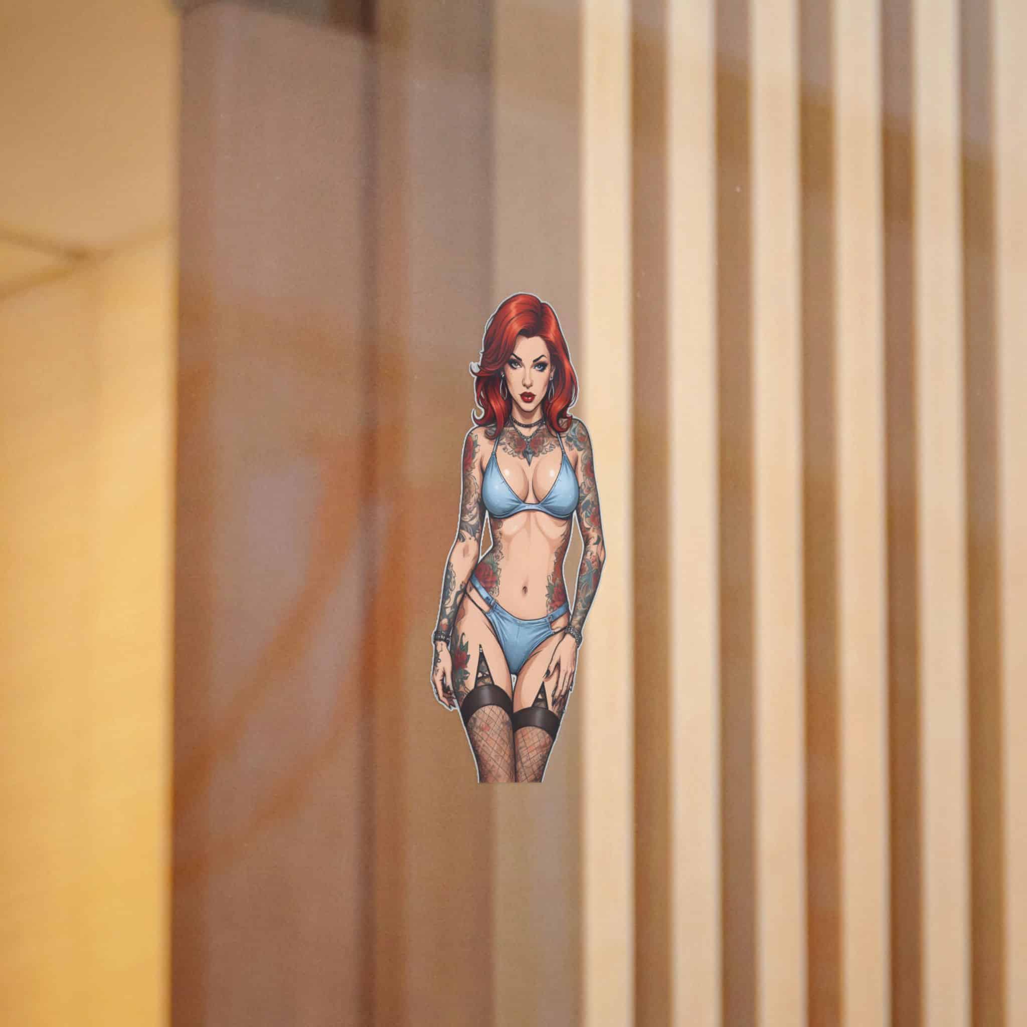 Tattooed Sexy Woman 28 Die Cut Stickers Dtf - Image 6