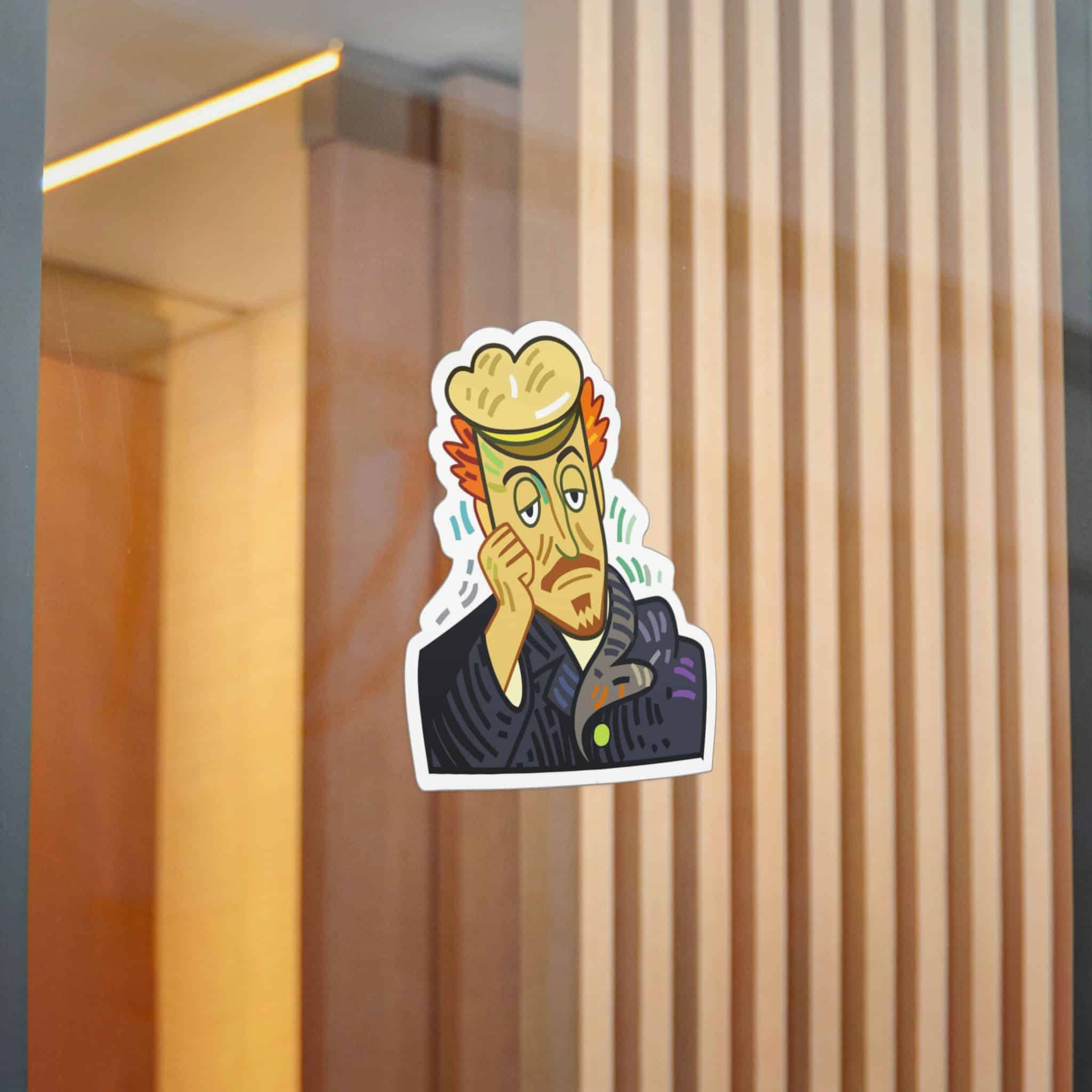 Weary Artist Portrait Die Cut Stickers Dtf - Image 20